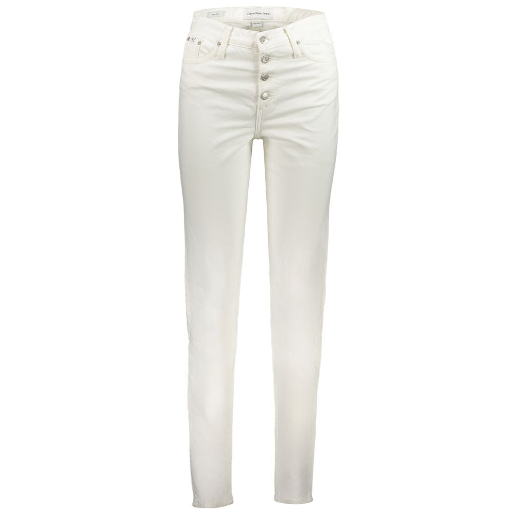 Calvin Klein White Cotton Women's Jean | Regal Royce