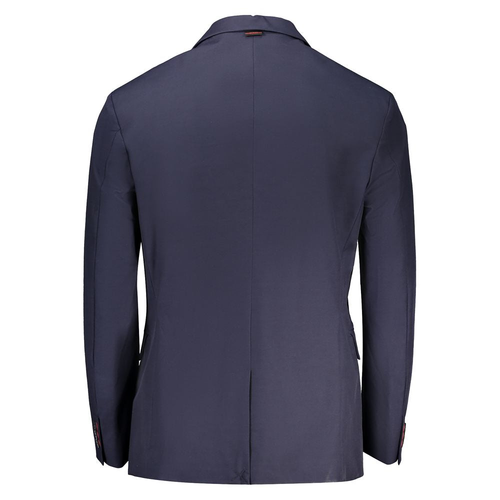 Guess Jeans Blu Cotton Men's Jacket | Regal Royce