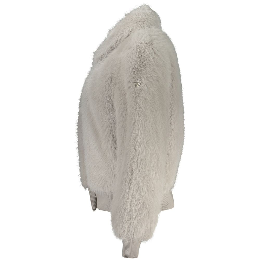 Guess Jeans Grigio Polyester Women Jacket | Regal Royce