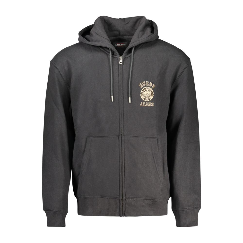 Guess Jeans Black Cotton Men's Sweatshirt | Regal Royce