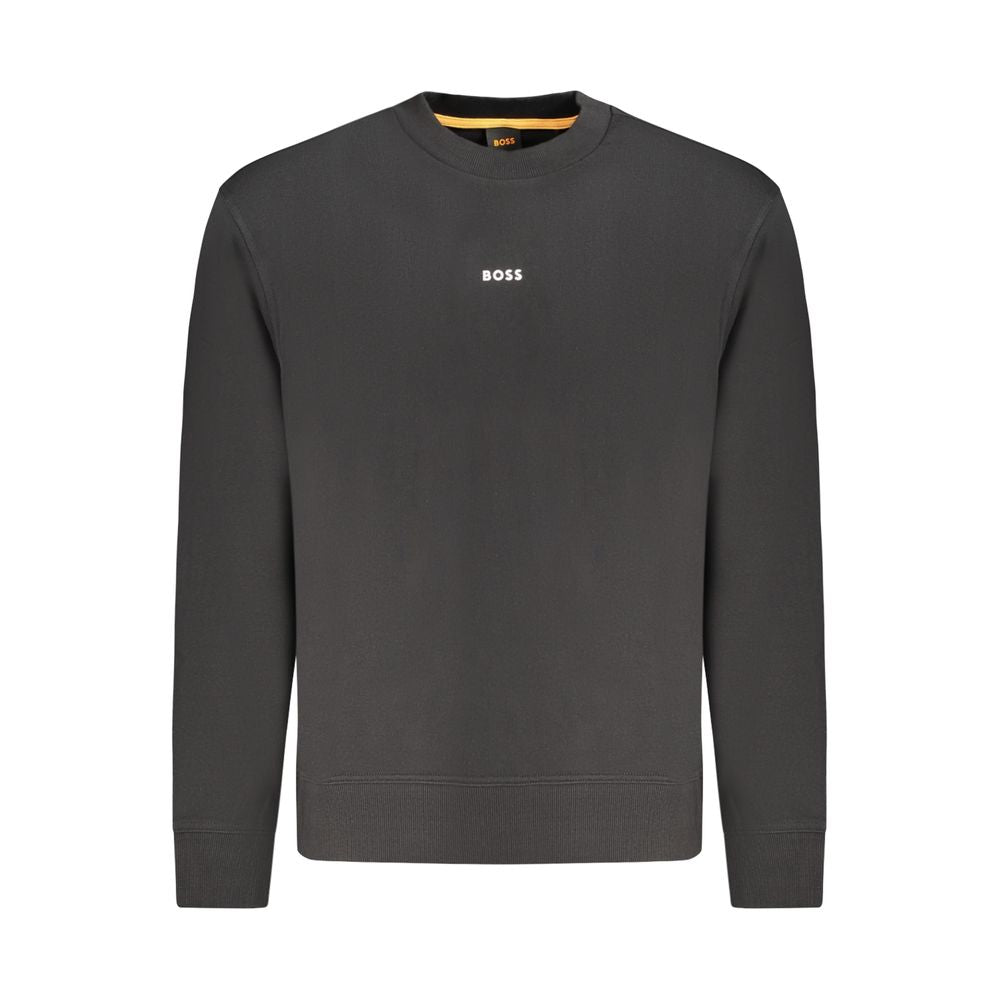 Hugo Boss Black Cotton Men Sweatshirt | Regal Royce