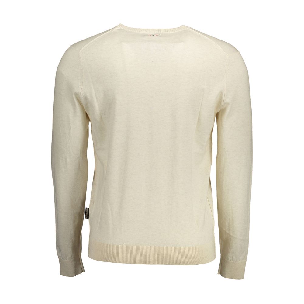 Napapijri Beige Cotton Men Sweater | Regal Royce