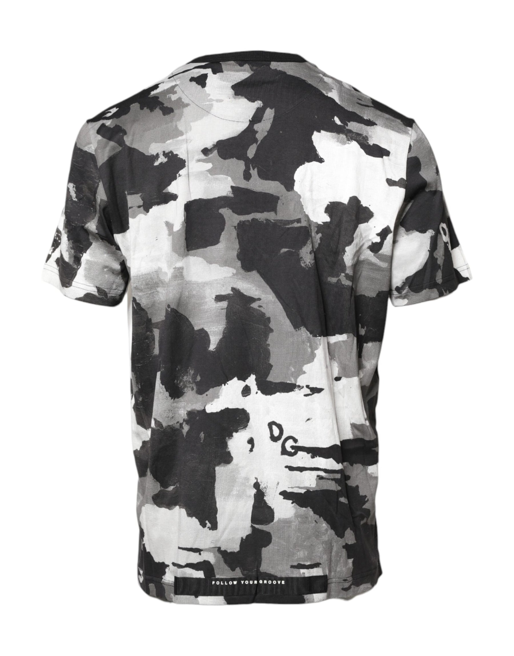 Dolce & Gabbana Multicolor Camouflage Crew Neck T-shirt | Regal Royce