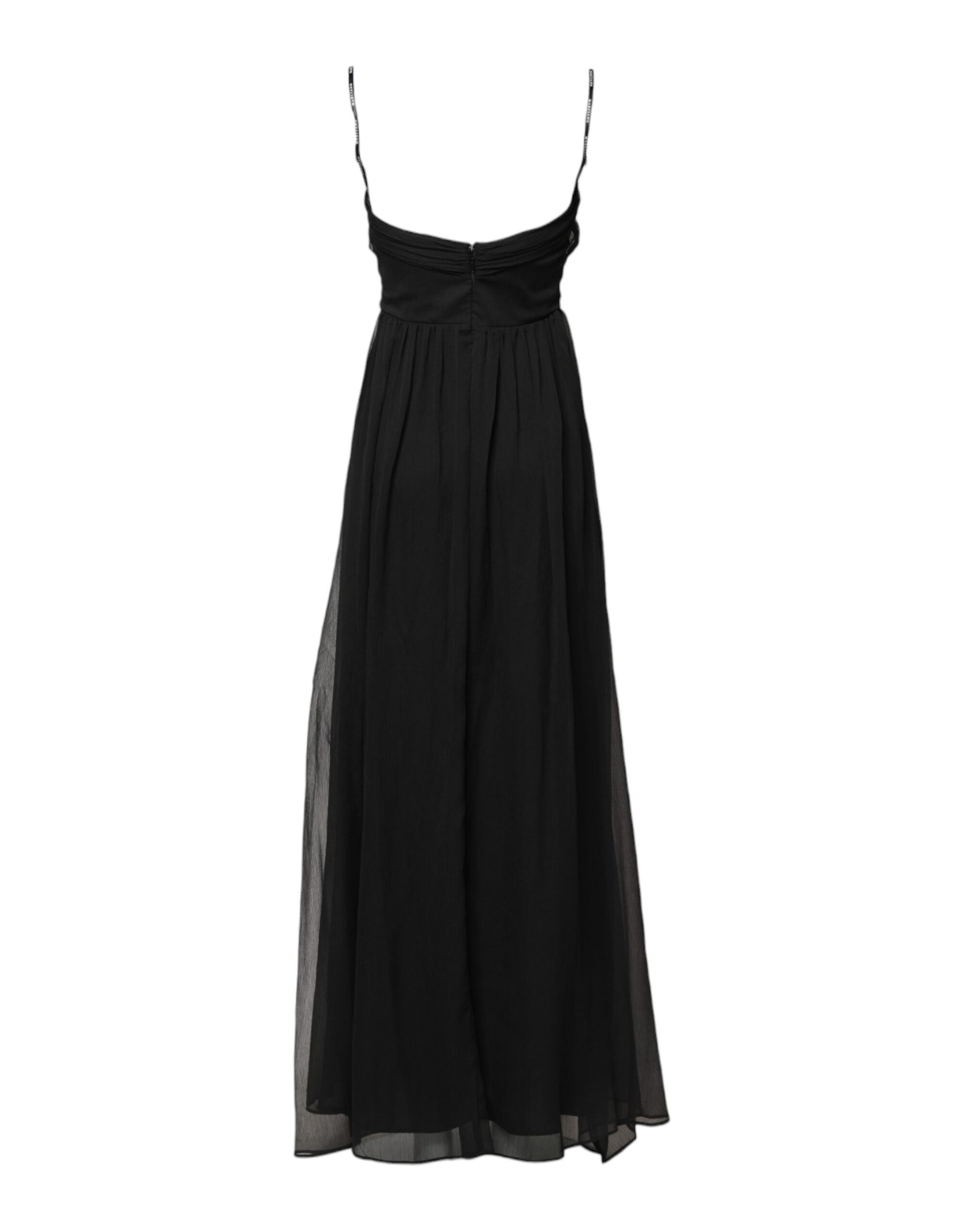 Marciano by Guess Black Tulle Pearl Sleeveless Long Gown Dress | Regal Royce