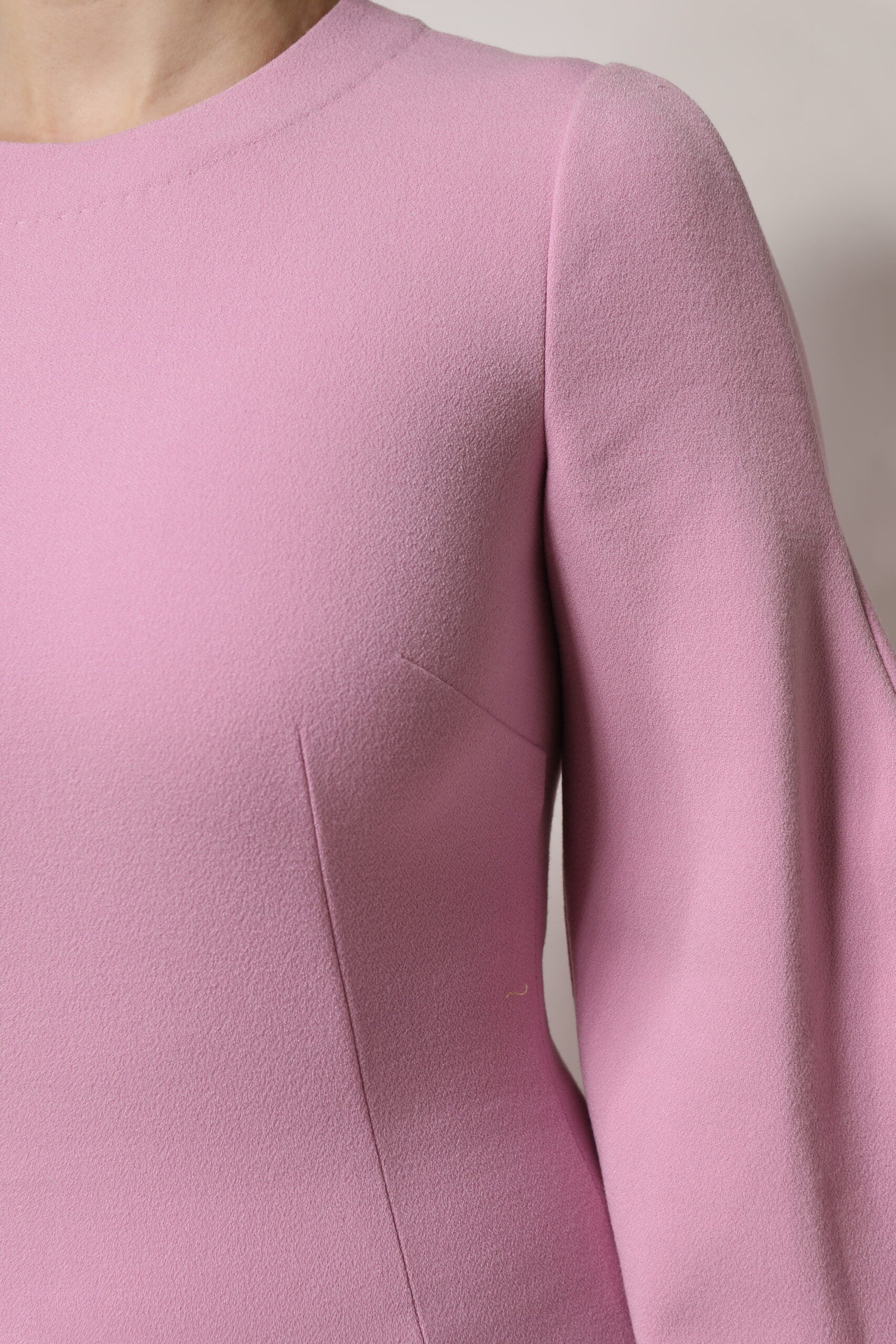 Dolce & Gabbana Pink Polyester Long Sleeves Sheath Mini Dress | Regal Royce