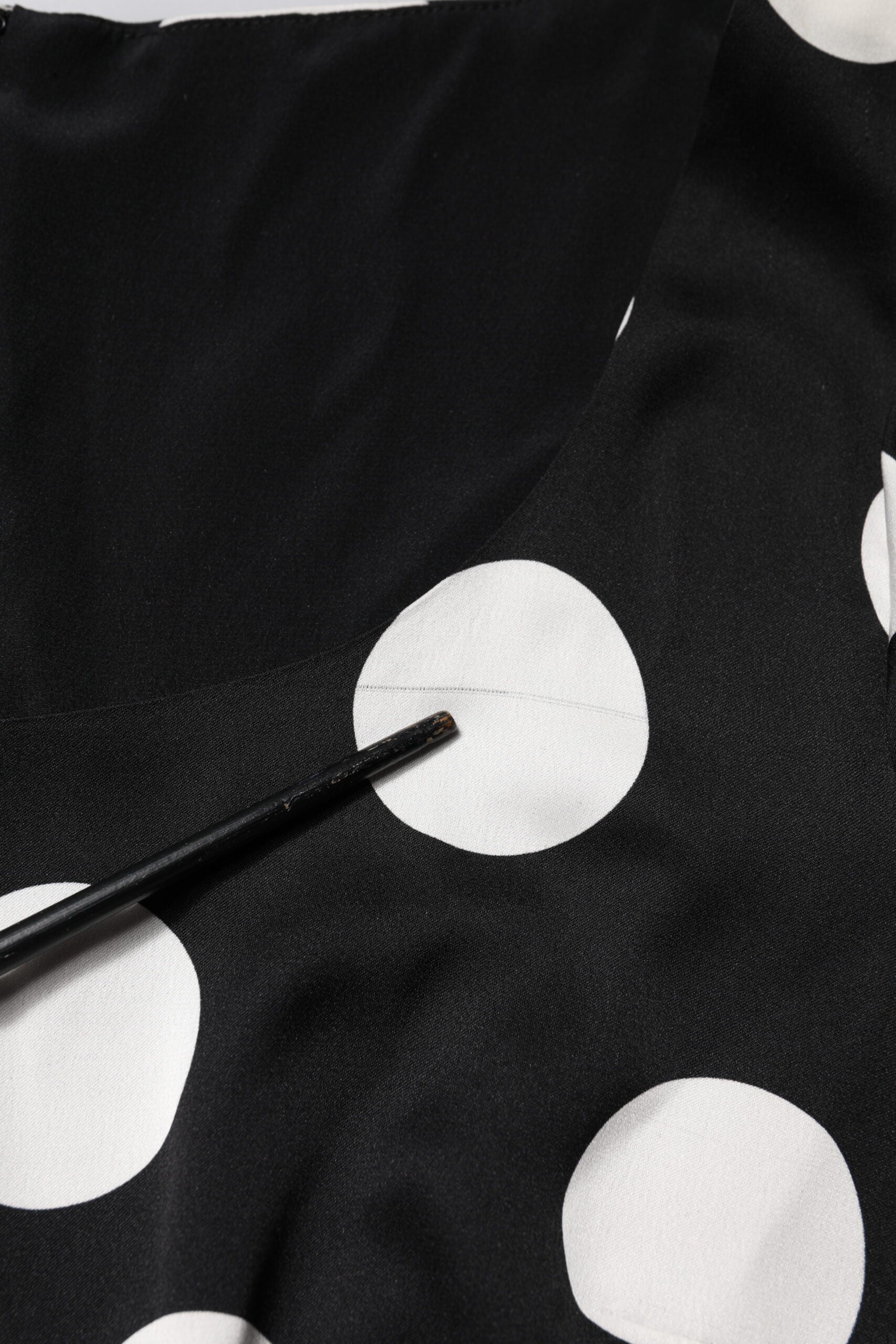 Dolce & Gabbana Black White Polka Dot Sheath Midi Dress | Regal Royce