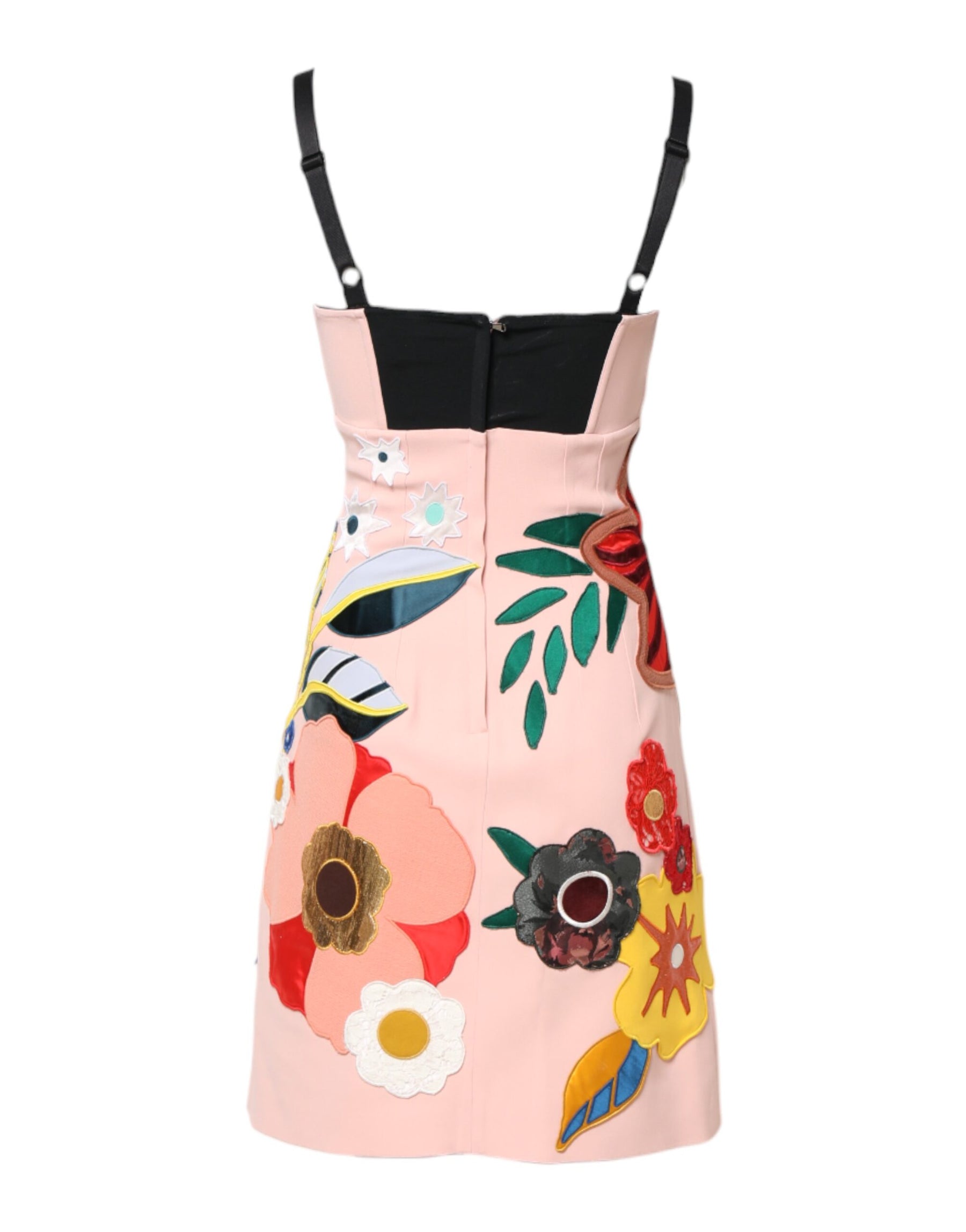 Dolce & Gabbana Pink Floral Print Spaghetti Strap Mini Dress | Regal Royce