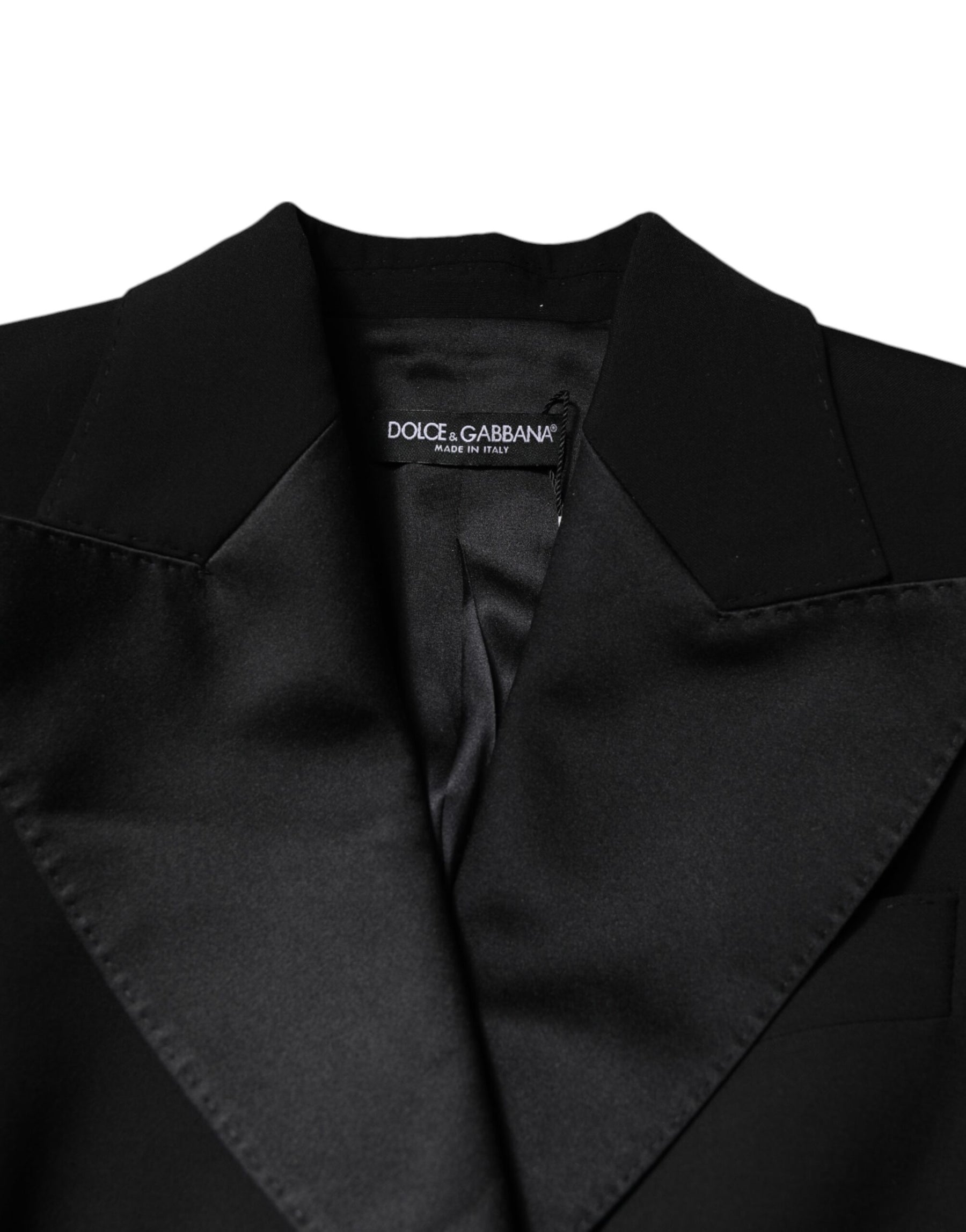 Dolce & Gabbana Black Wool Jumpsuit Dress Women Coat Jacket | Regal Royce