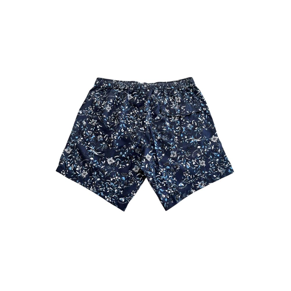 Trussardi Beachwear Blue Polyester Men Swim Short | Regal Royce