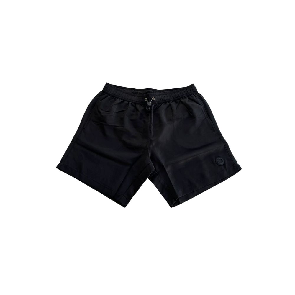 Trussardi Beachwear Black Polyester Men's Swim Short | Regal Royce