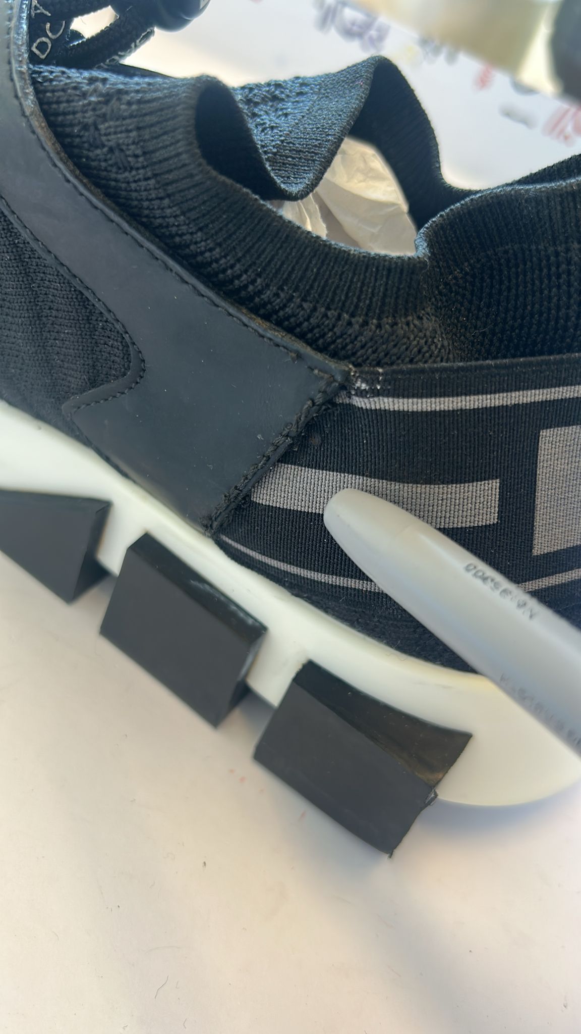 Dolce & Gabbana Black Mesh Sorrento Trekking Sneakers Shoes | Regal Royce