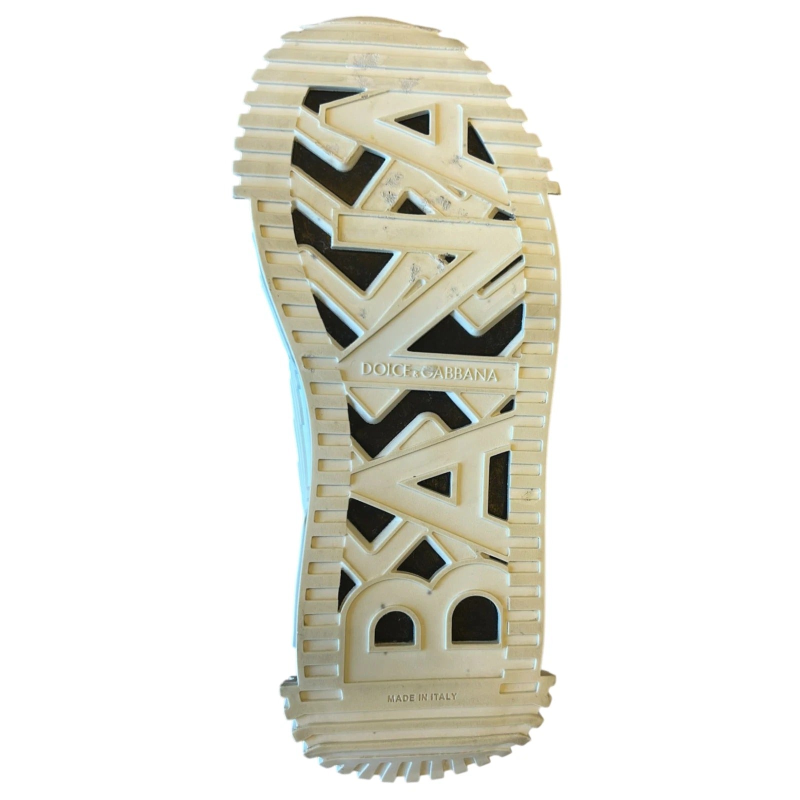 Dolce & Gabbana White Black Low Top NS1 Sneakers Shoes | Regal Royce