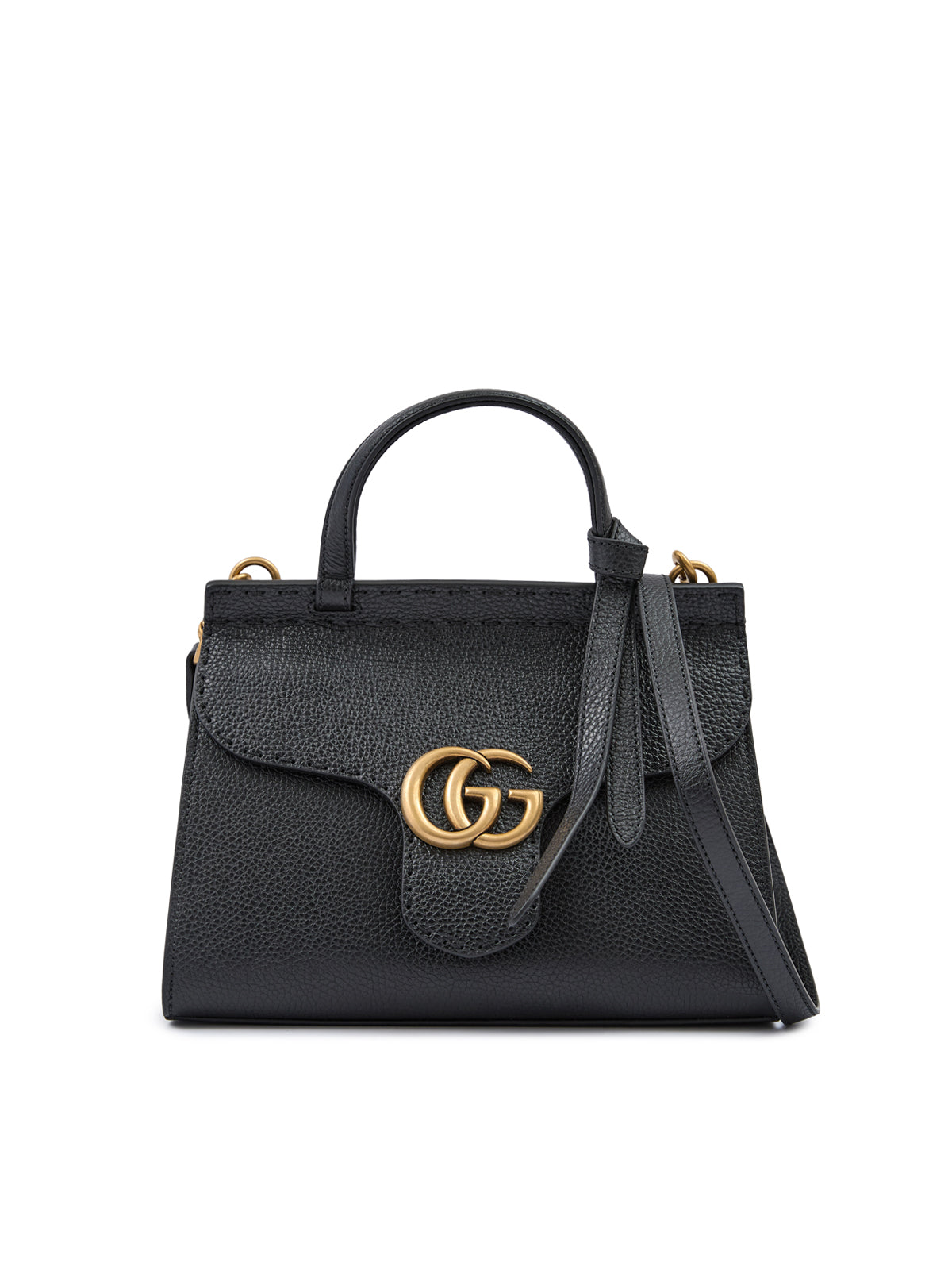 Gucci Black Leather GG Marmont Handbag | Regal Royce