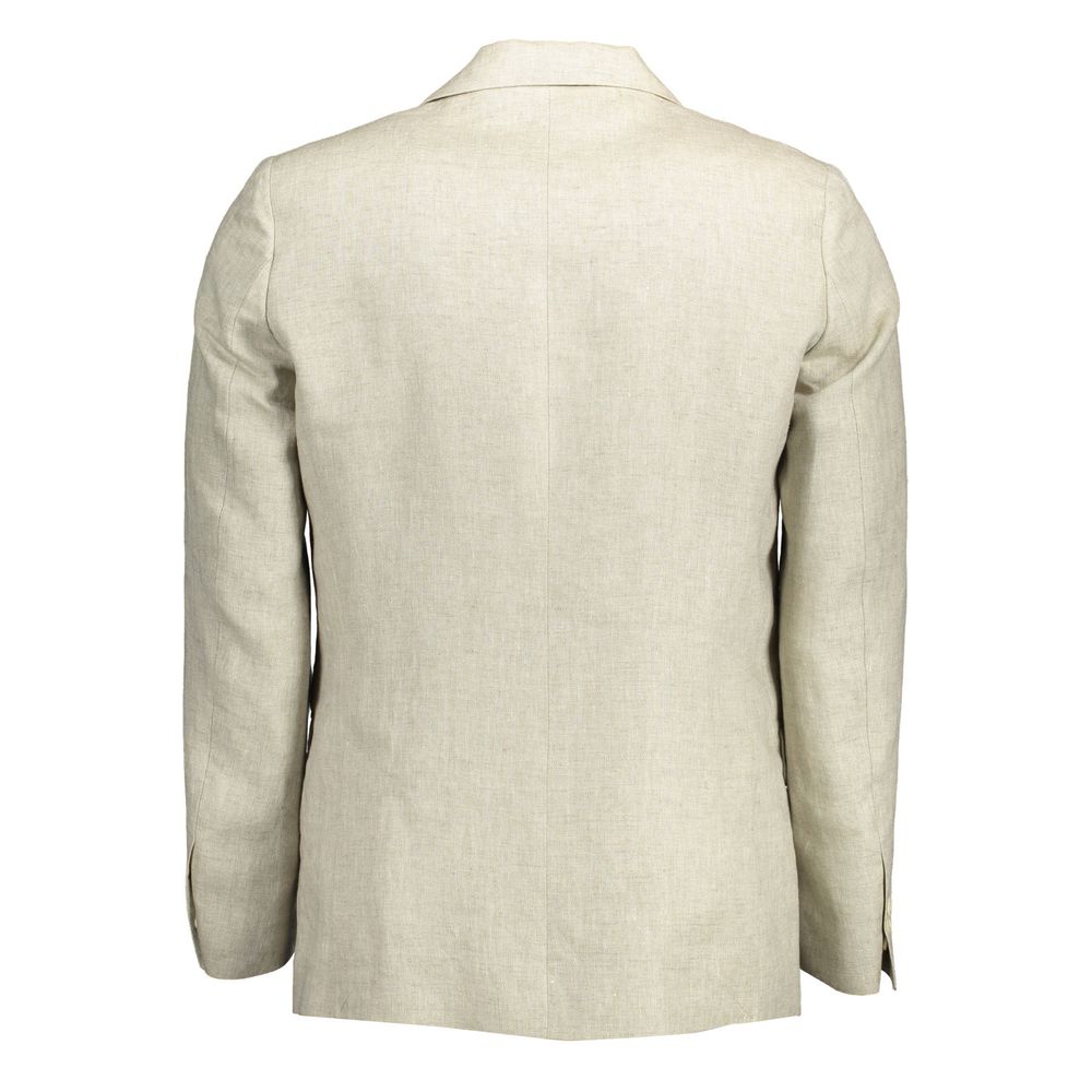 Gant Beige Linen Jackets & Coat | Regal Royce