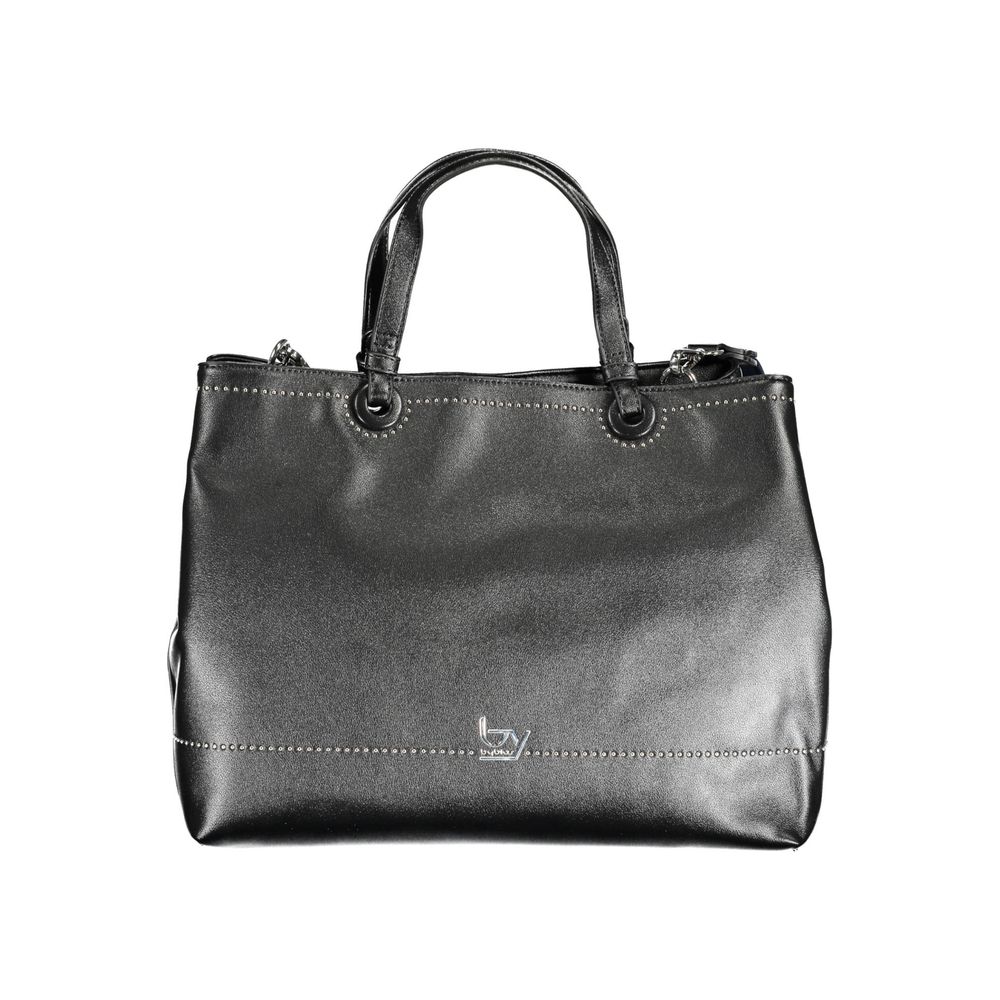 BYBLOS Black Polyurethane Women Handbag | Regal Royce