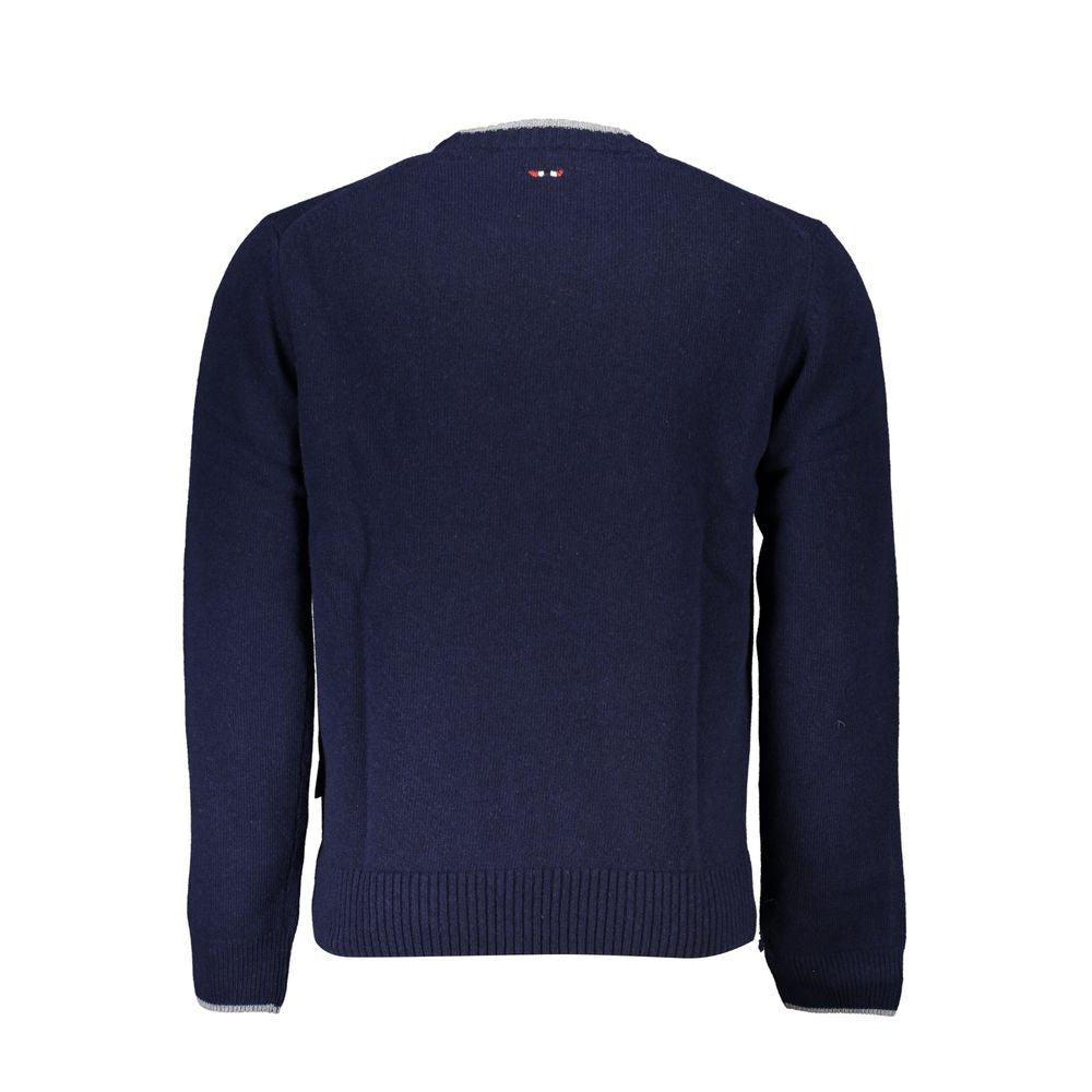 Napapijri Blue Tessuto Men Sweater | Regal Royce