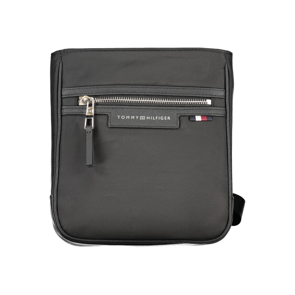 Tommy Hilfiger Black Polyester Men Shoulder Bag | Regal Royce