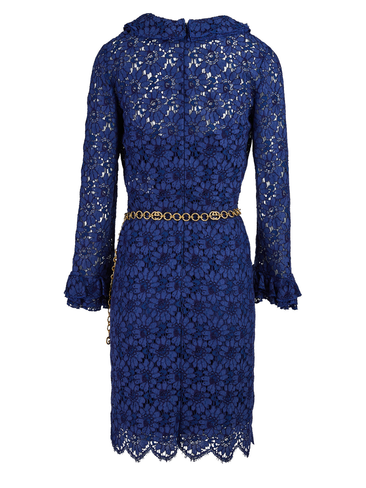 Gucci Blu Viscose and Cotton Mid Long Dress | Regal Royce