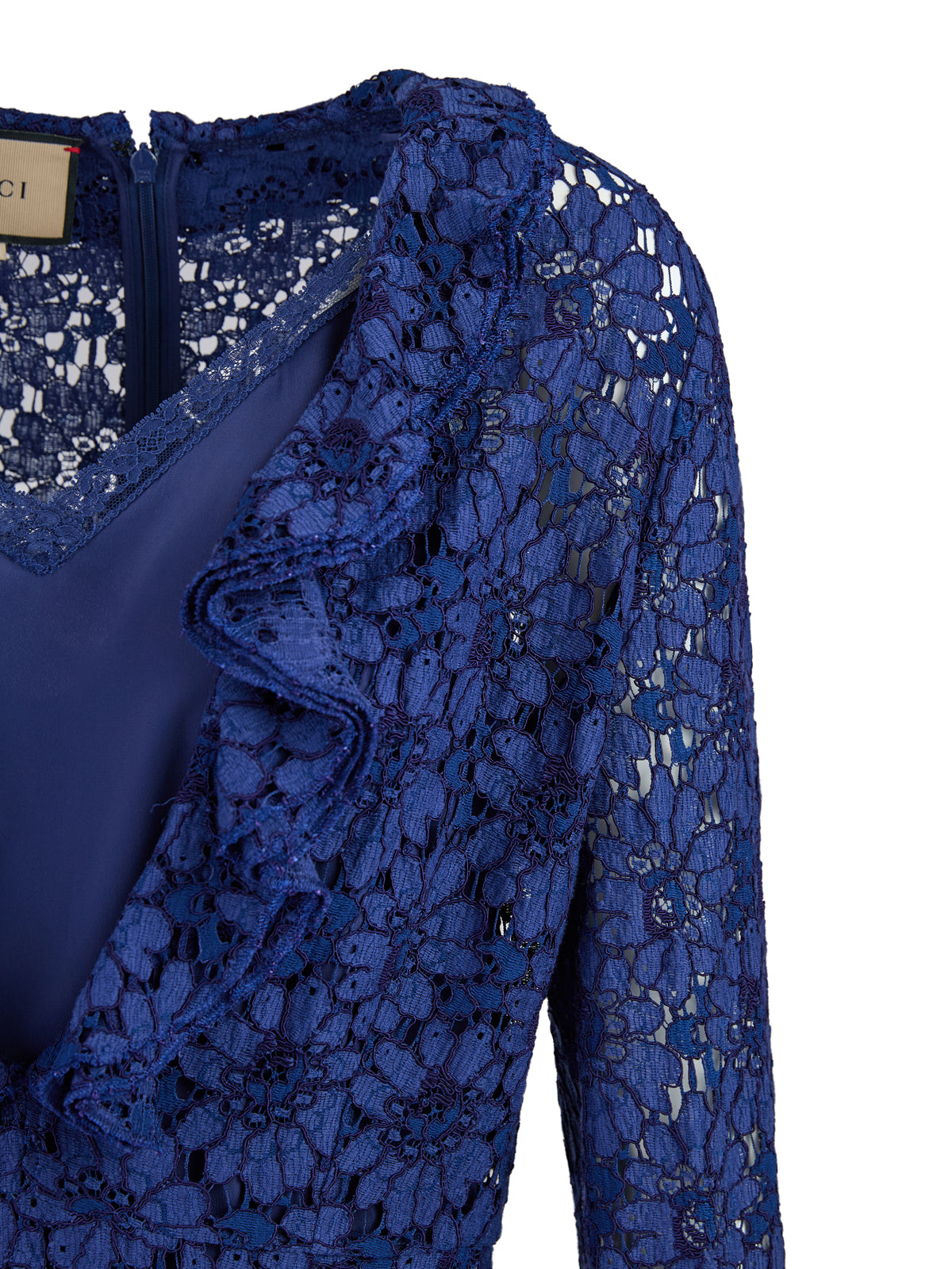 Gucci Blu Viscose and Cotton Mid Long Dress | Regal Royce