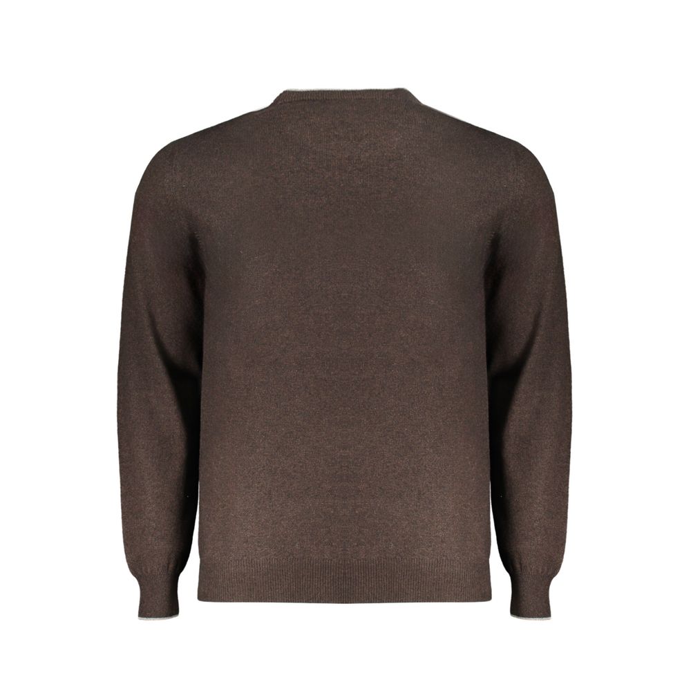 Harmont & Blaine Marrone Wool Men Sweater | Regal Royce