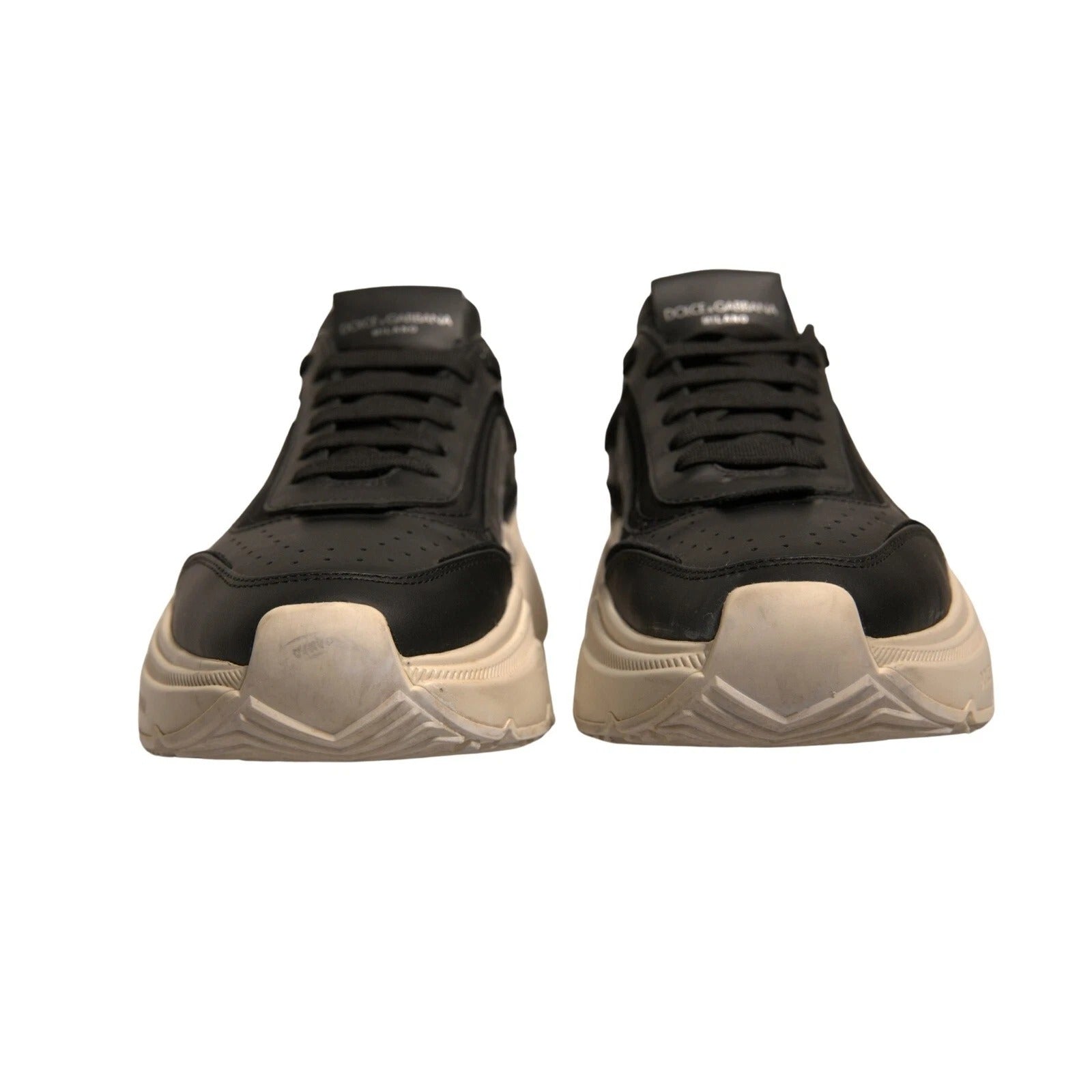 Dolce & Gabbana Black White Daymaster Low Top Sneakers Shoes | Regal Royce