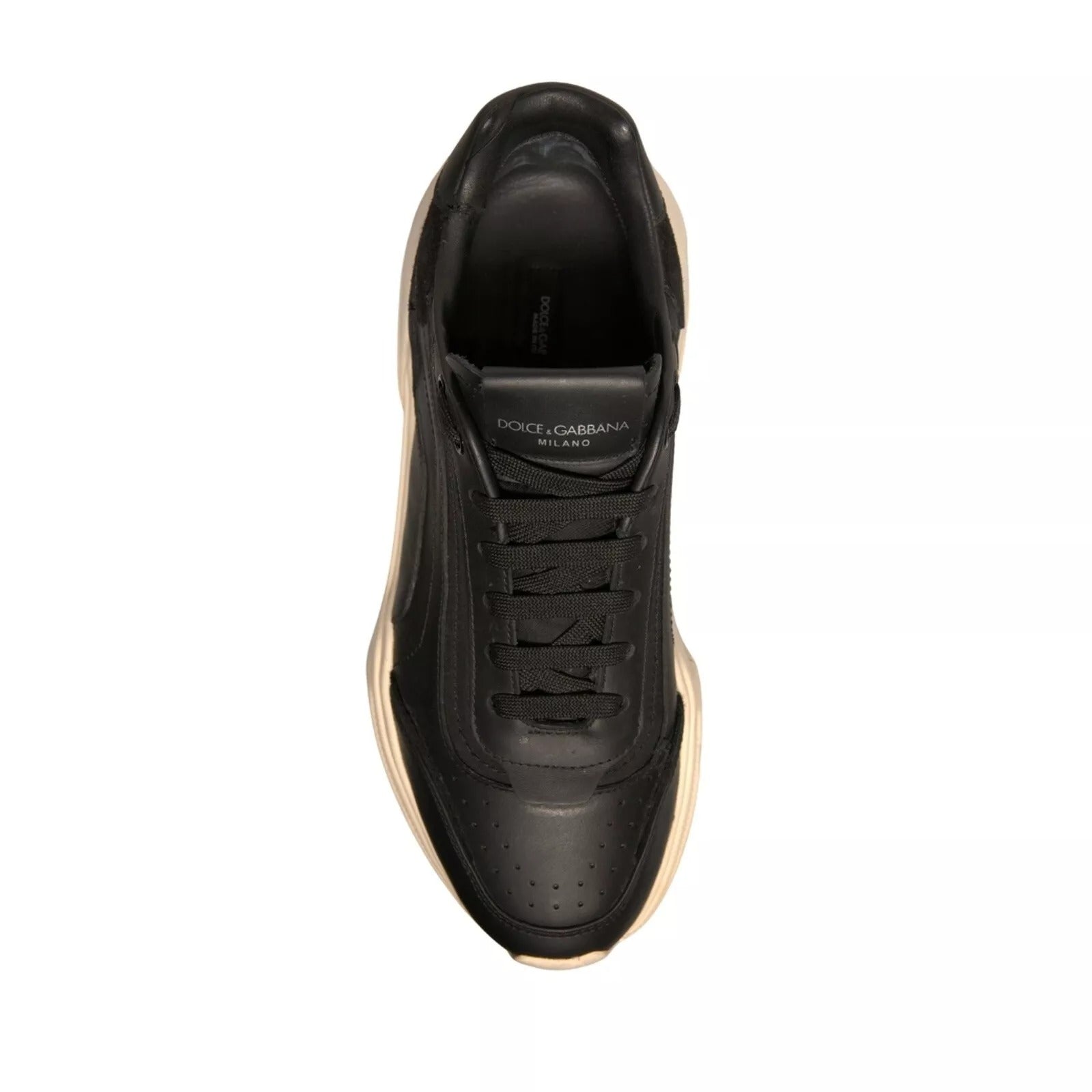 Dolce & Gabbana Black White Daymaster Low Top Sneakers Shoes | Regal Royce
