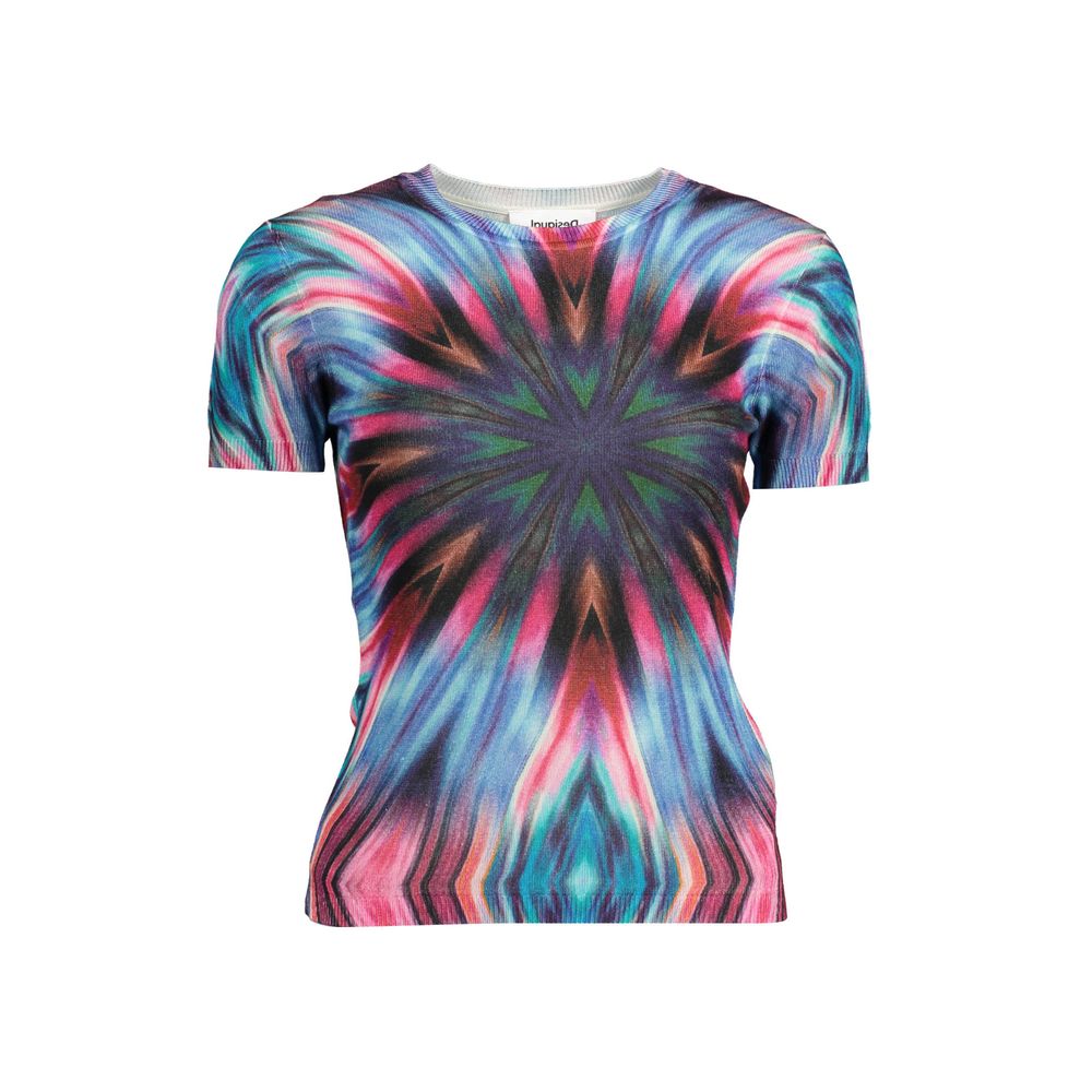Desigual Blue Viscose Women's T-Shirt | Regal Royce