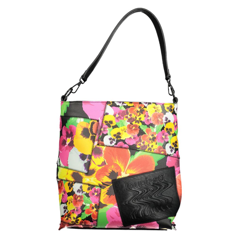Desigual Black Polyurethane Women Handbag | Regal Royce