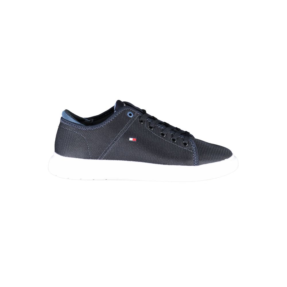 Tommy Hilfiger Blue Recycled Polyester Men Sneaker | Regal Royce