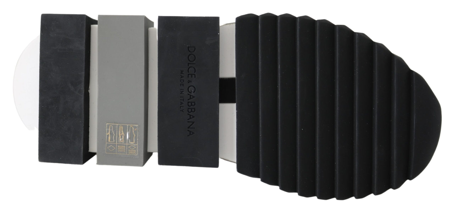 Dolce & Gabbana White Black Slip On Sorrento Sneakers | Regal Royce