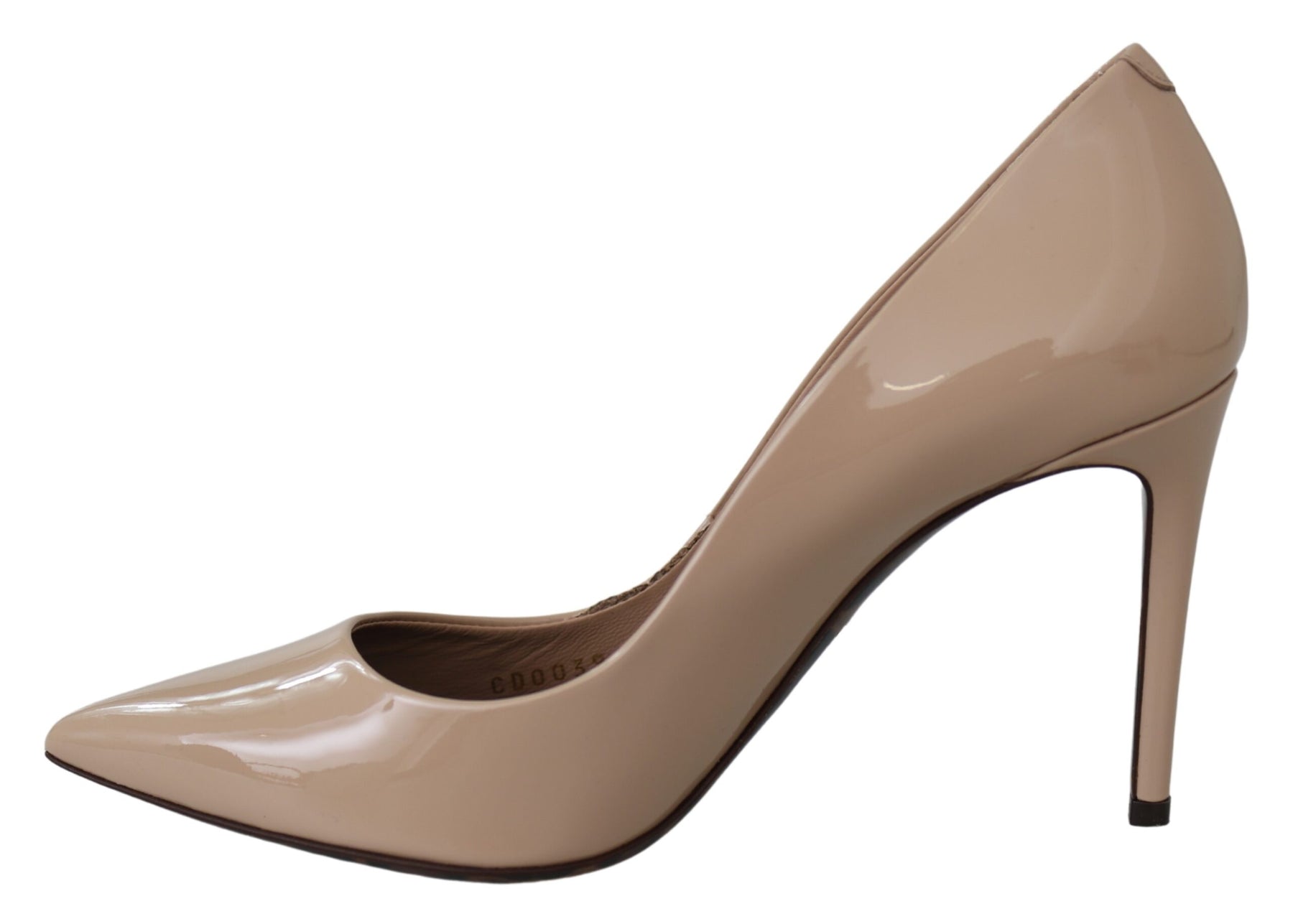 Dolce & Gabbana Beige Patent Leather Stiletto Heel Pumps | Regal Royce