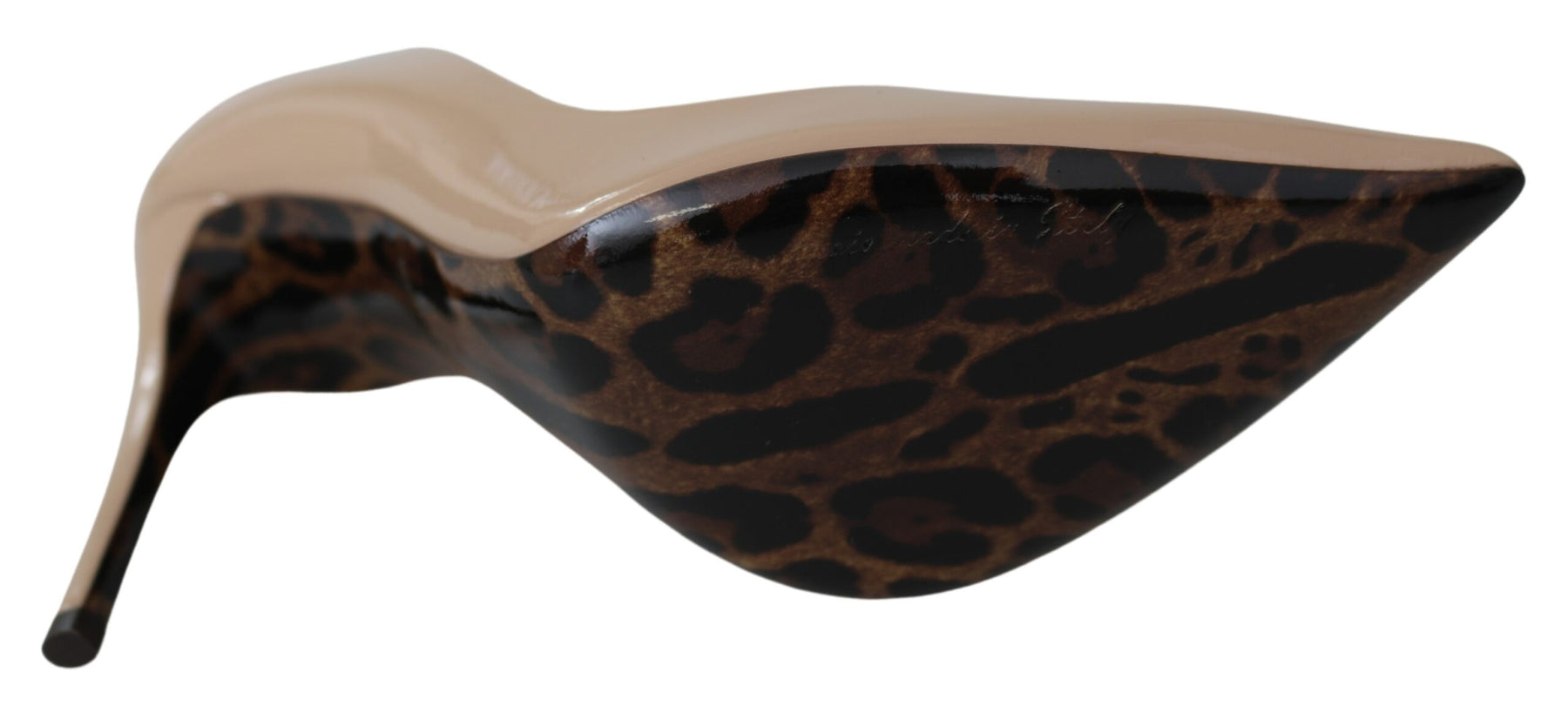 Dolce & Gabbana Beige Patent Leather Stiletto Heel Pumps | Regal Royce