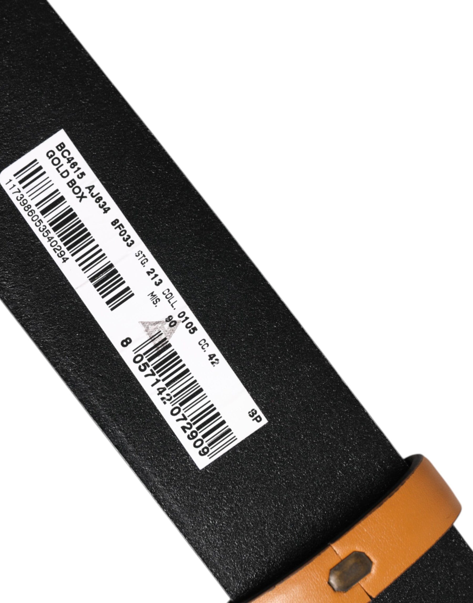 Dolce & Gabbana Brown Leather Buckle DG Logo Embossed Belt | Regal Royce