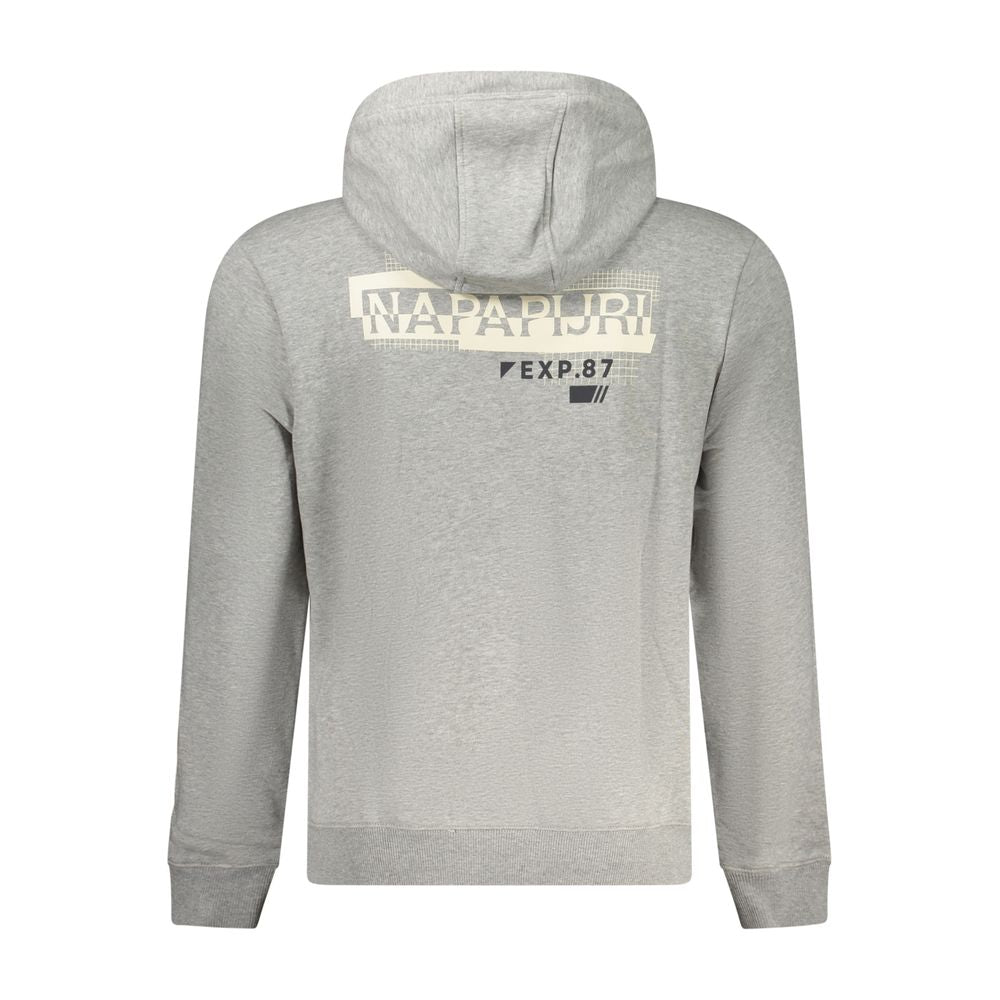 Napapijri Grigio Cotton Men's Hoodie | Regal Royce