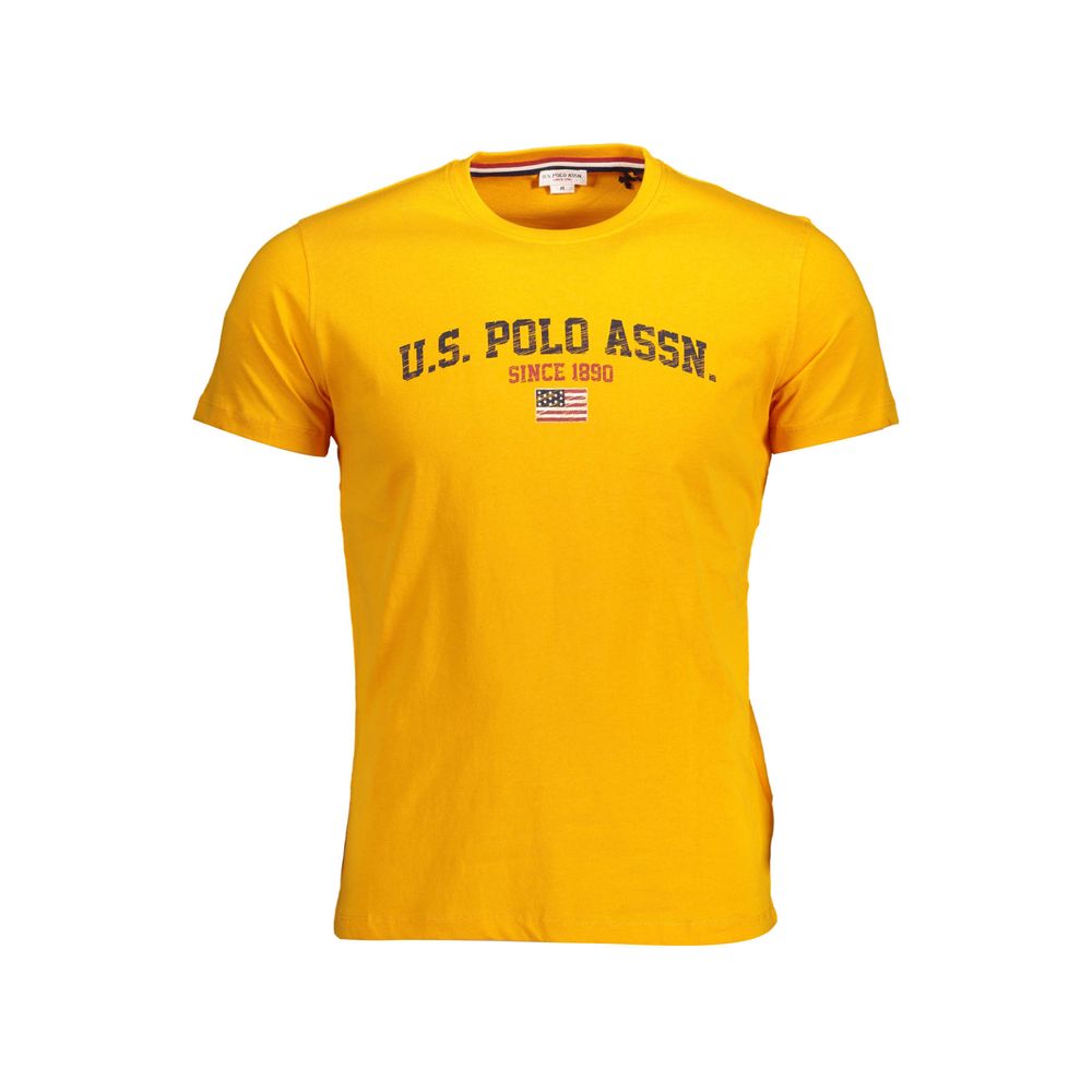 U.S. POLO ASSN. Orange Cotton Men T-Shirt | Regal Royce