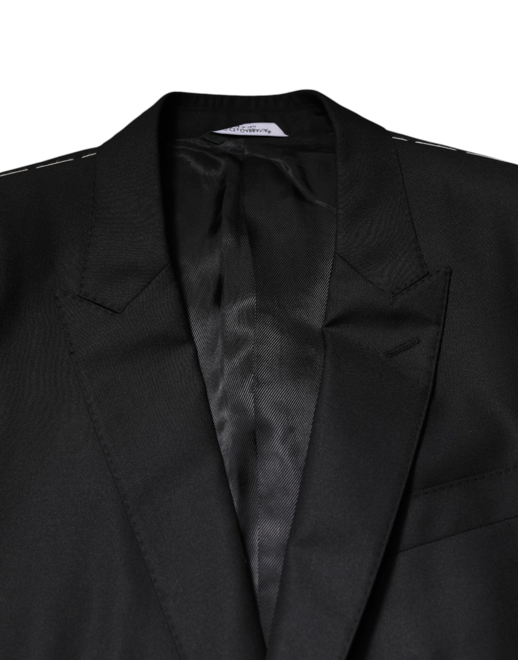 Dolce & Gabbana Black Single Breasted Suit 2 Piece Jacket | Regal Royce