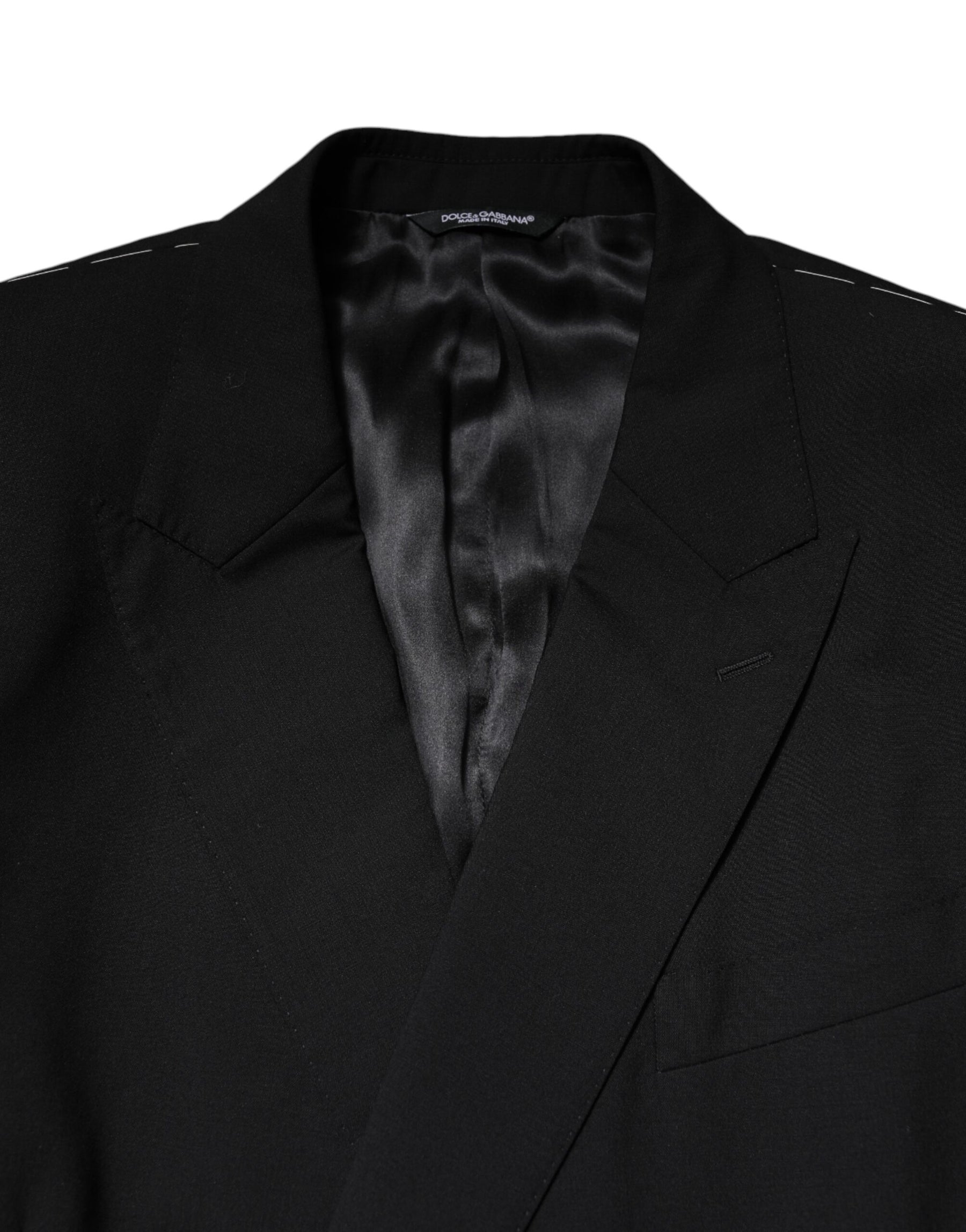 Dolce & Gabbana Black MARTINI Double Breasted Suit Jacket | Regal Royce