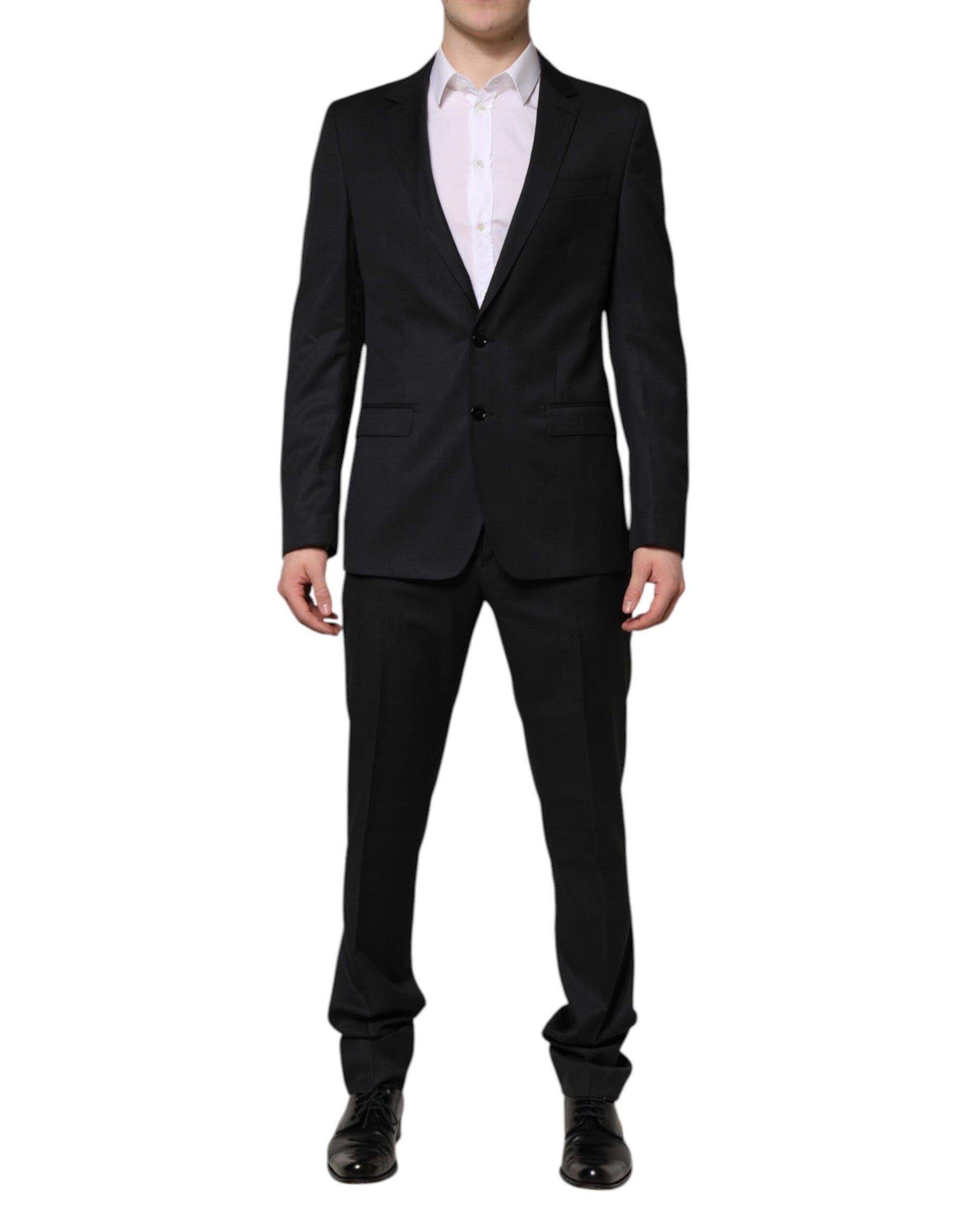 Dolce & Gabbana Dark Gray MARTINI 2 Pc Single Breasted Suit | Regal Royce