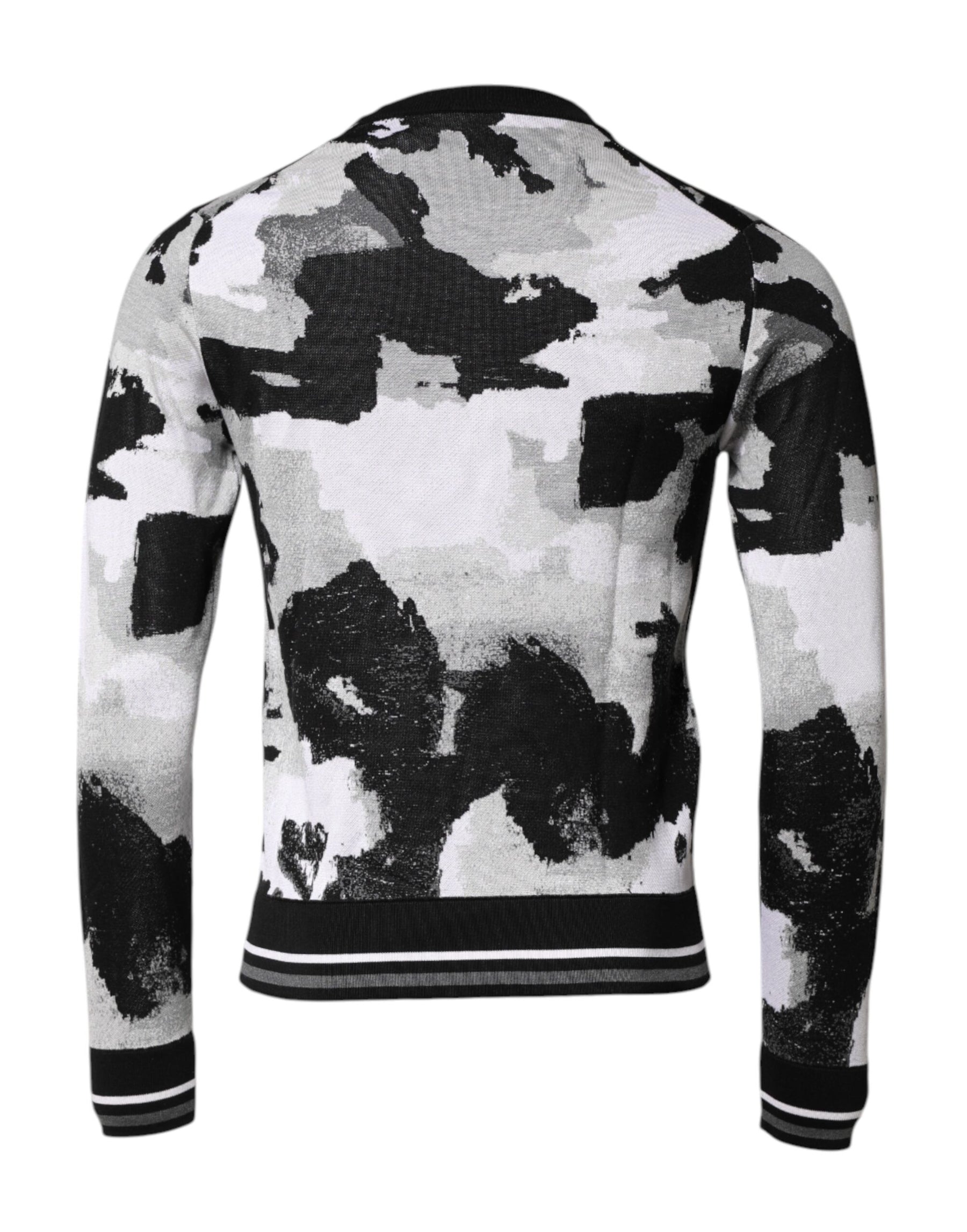 Dolce & Gabbana Multicolor Logo Crew Neck Pullover Sweater | Regal Royce