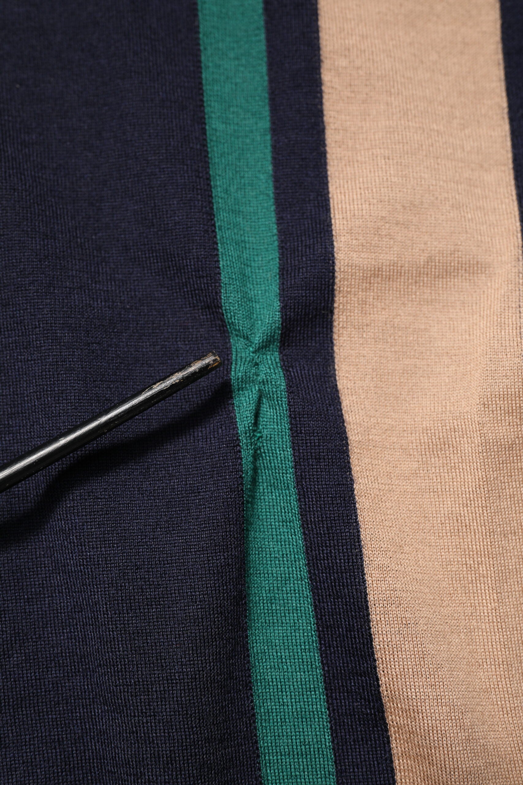 Dolce & Gabbana Multicolor Stripes Crew Neck Pullover Sweater | Regal Royce