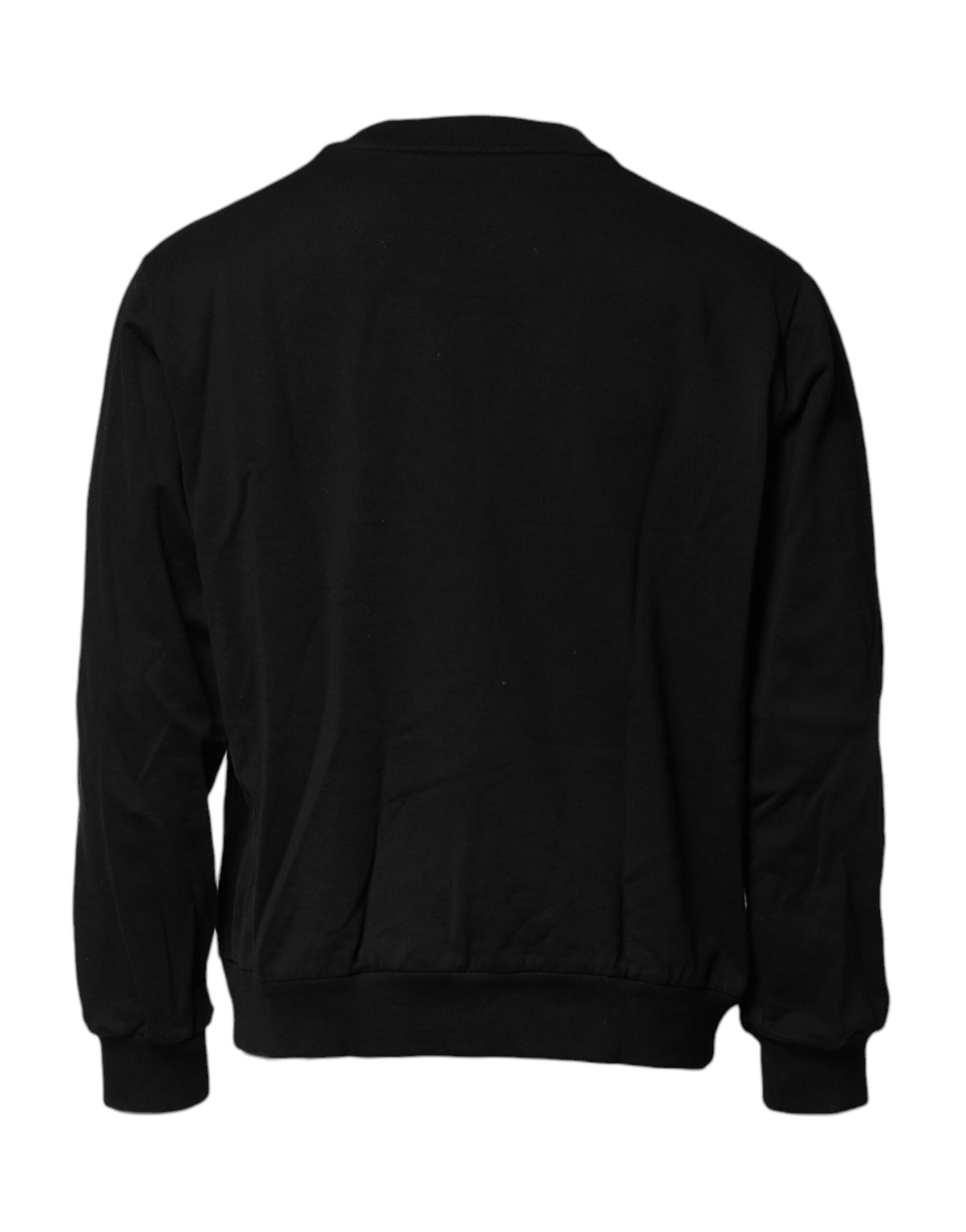 Dolce & Gabbana Black Logo Embroidery Sweatshirt Sweater | Regal Royce