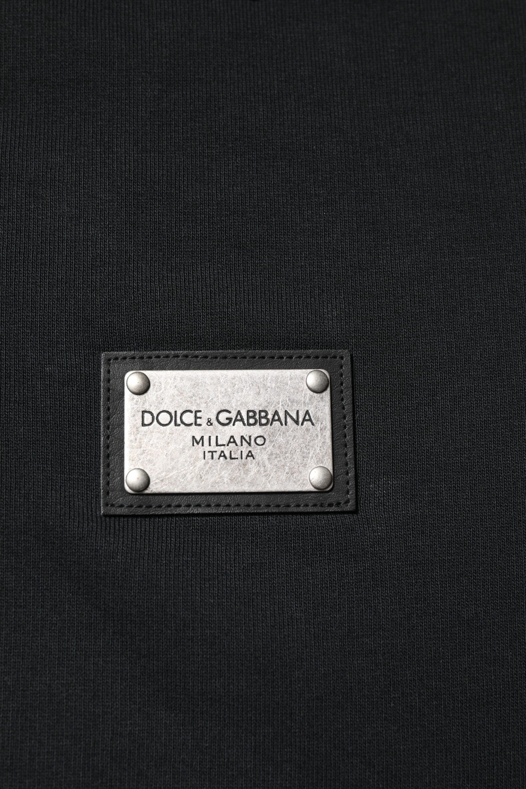 Dolce & Gabbana Black Logo Full Zip Hooded Men Sweatshirt Sweater | Regal Royce