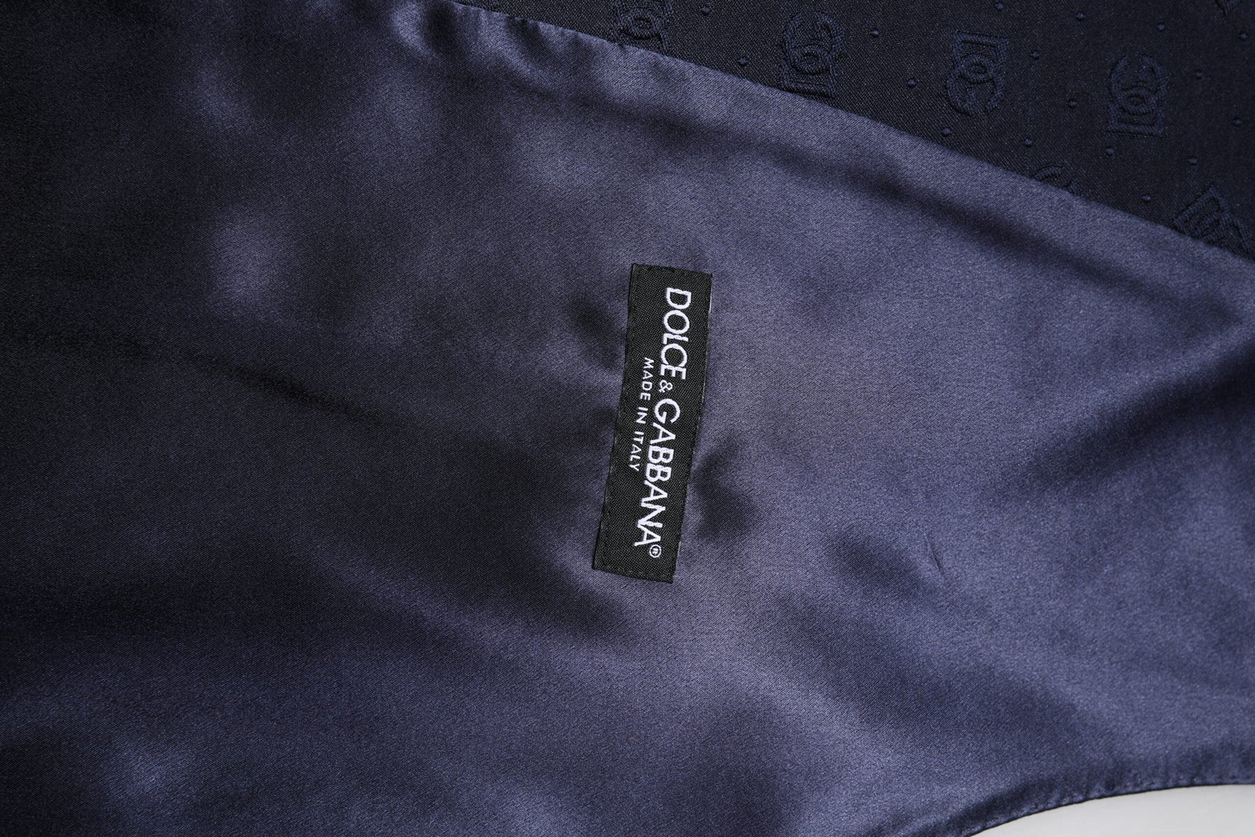 Dolce & Gabbana Dark Blue Logo Wool Formal Men Waistcoat Vest | Regal Royce