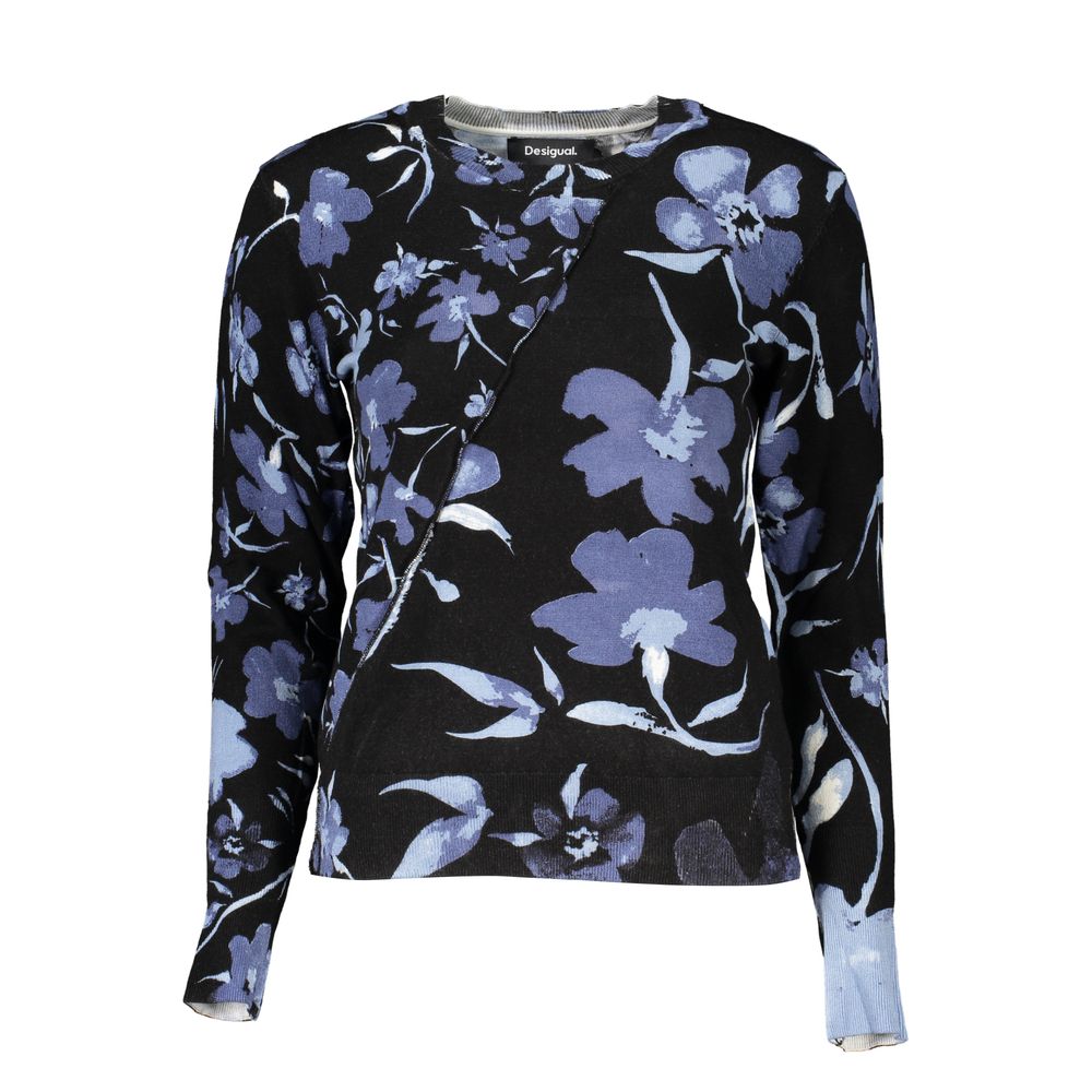 Desigual Black Viscose Woman Sweater | Regal Royce