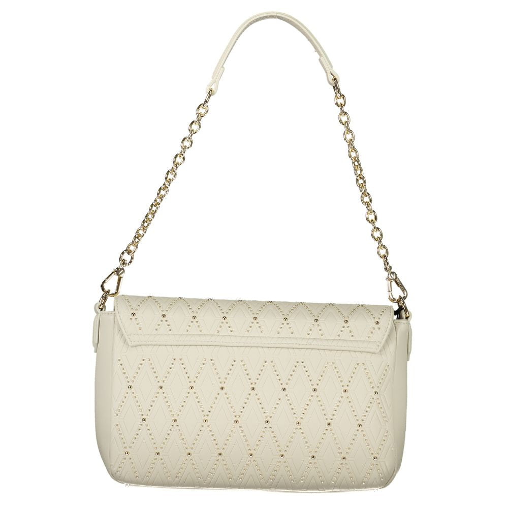 Mario Valentino White Polyurethane Women's Shoulder Bag | Regal Royce