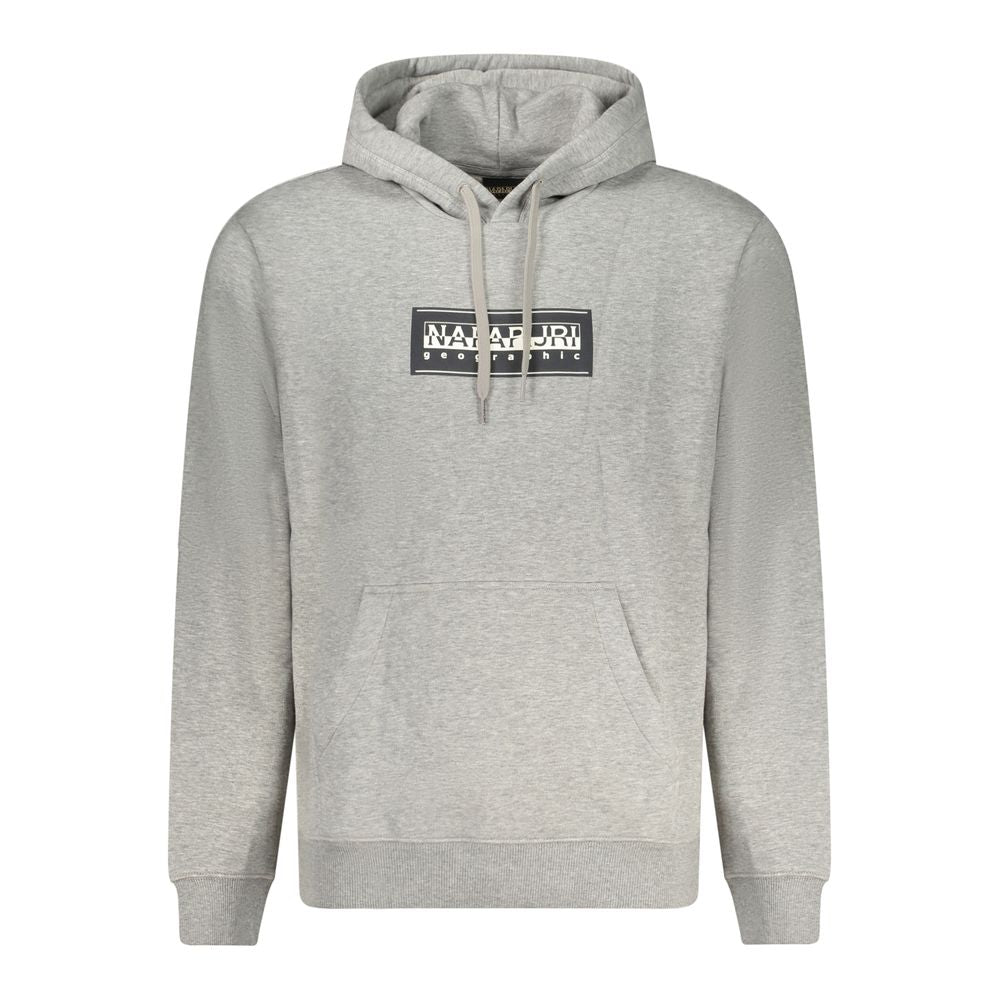 Napapijri Grigio Cotton Men Sweatshirt | Regal Royce