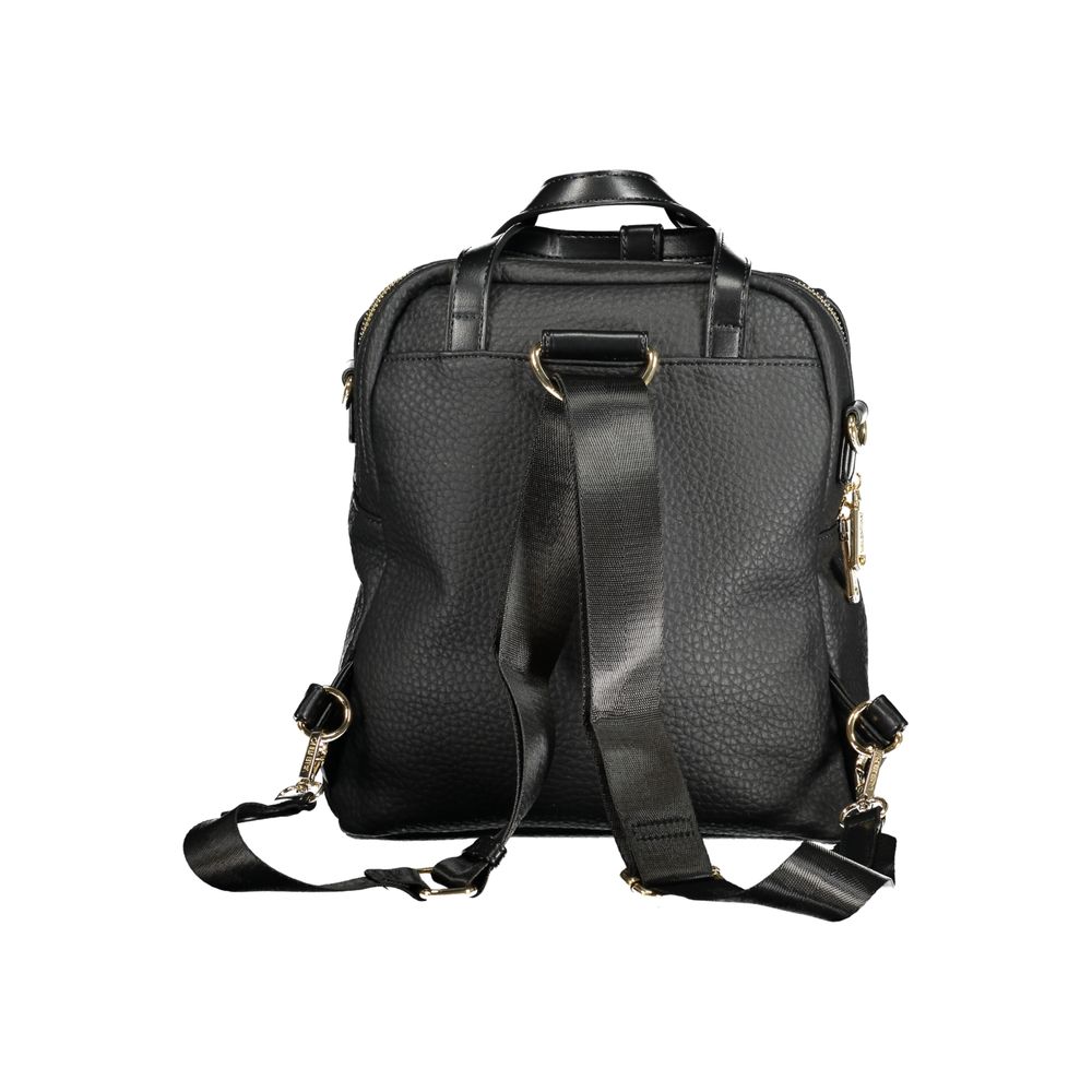 Mario Valentino Nero Poliuretano Women Backpack | Regal Royce