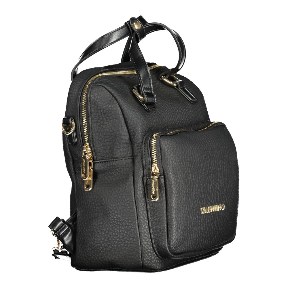 Mario Valentino Nero Poliuretano Women Backpack | Regal Royce