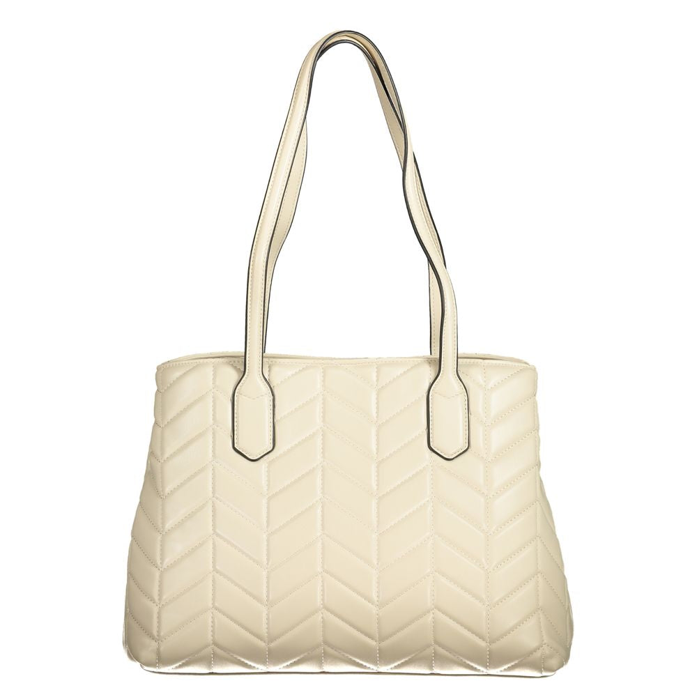 Mario Valentino Beige Polyethylene Women Handbag | Regal Royce