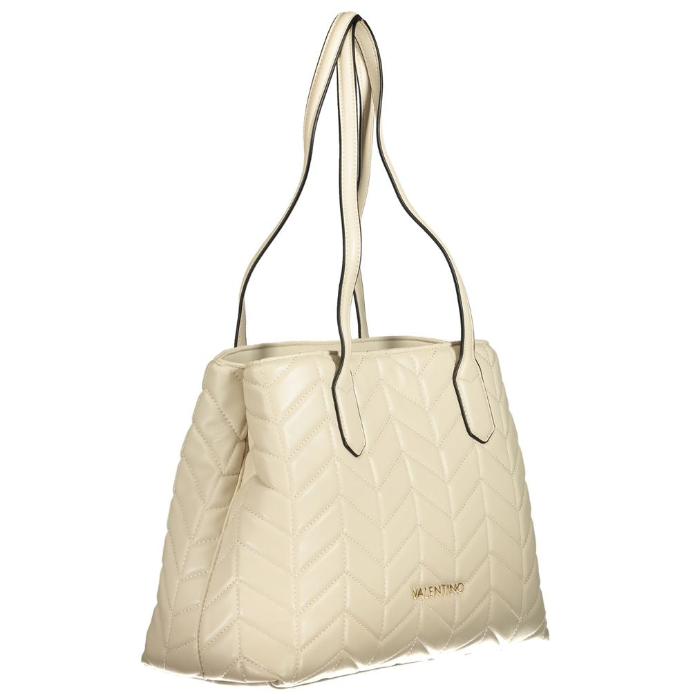 Mario Valentino Beige Polyethylene Women Handbag | Regal Royce